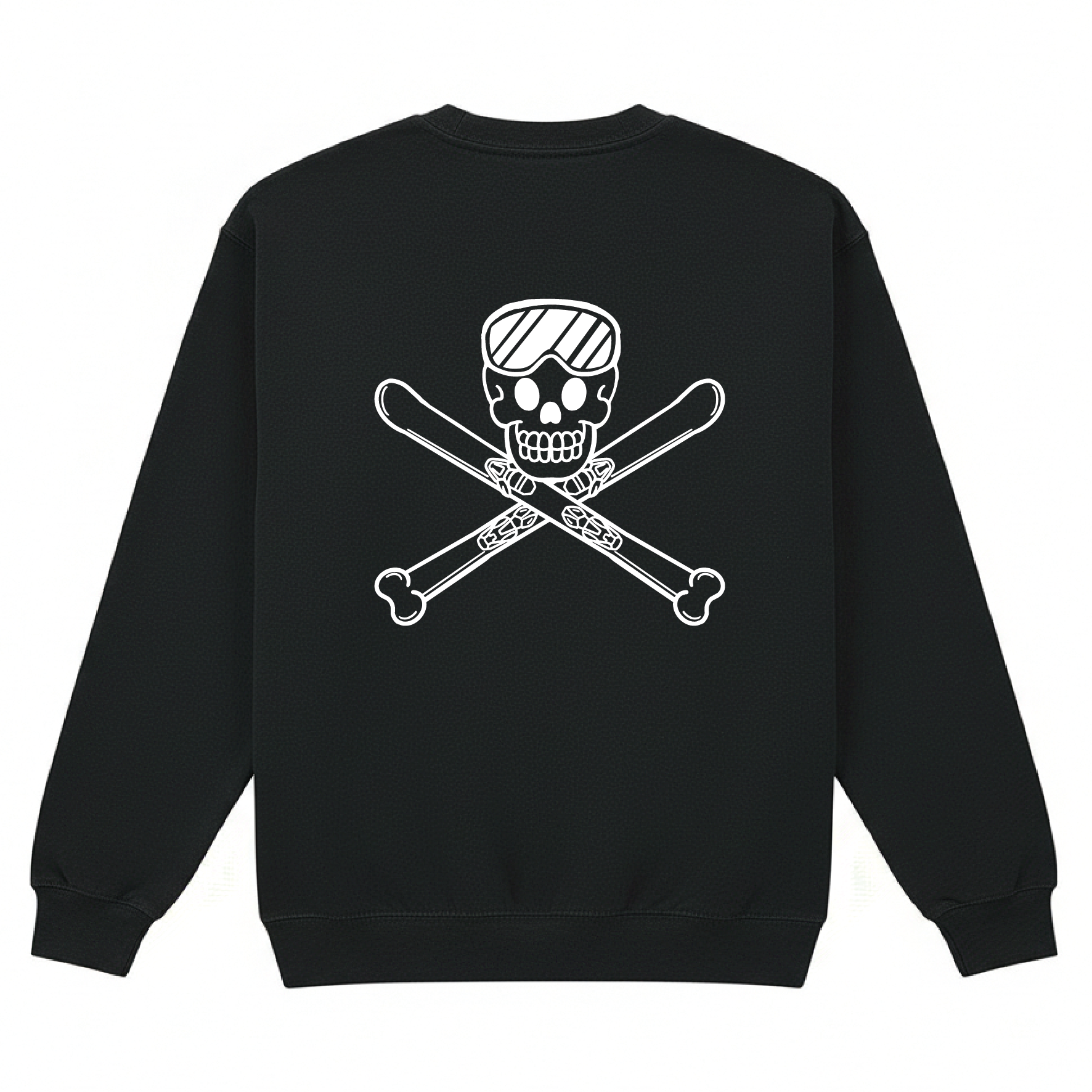 DeadCold Skull & Bones Sweater – Black
