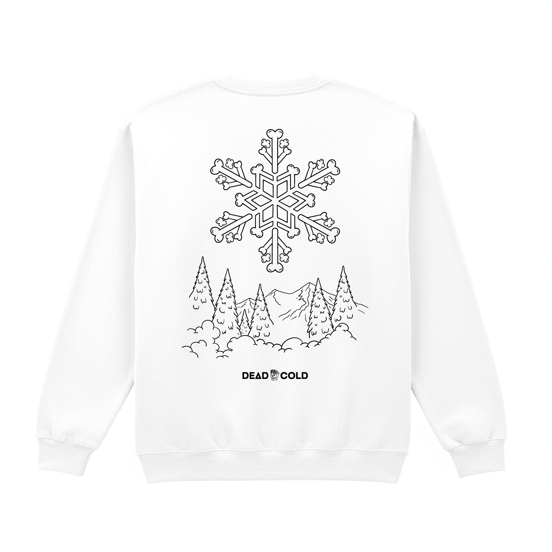 DeadCold Bone Flake - Sweater – White