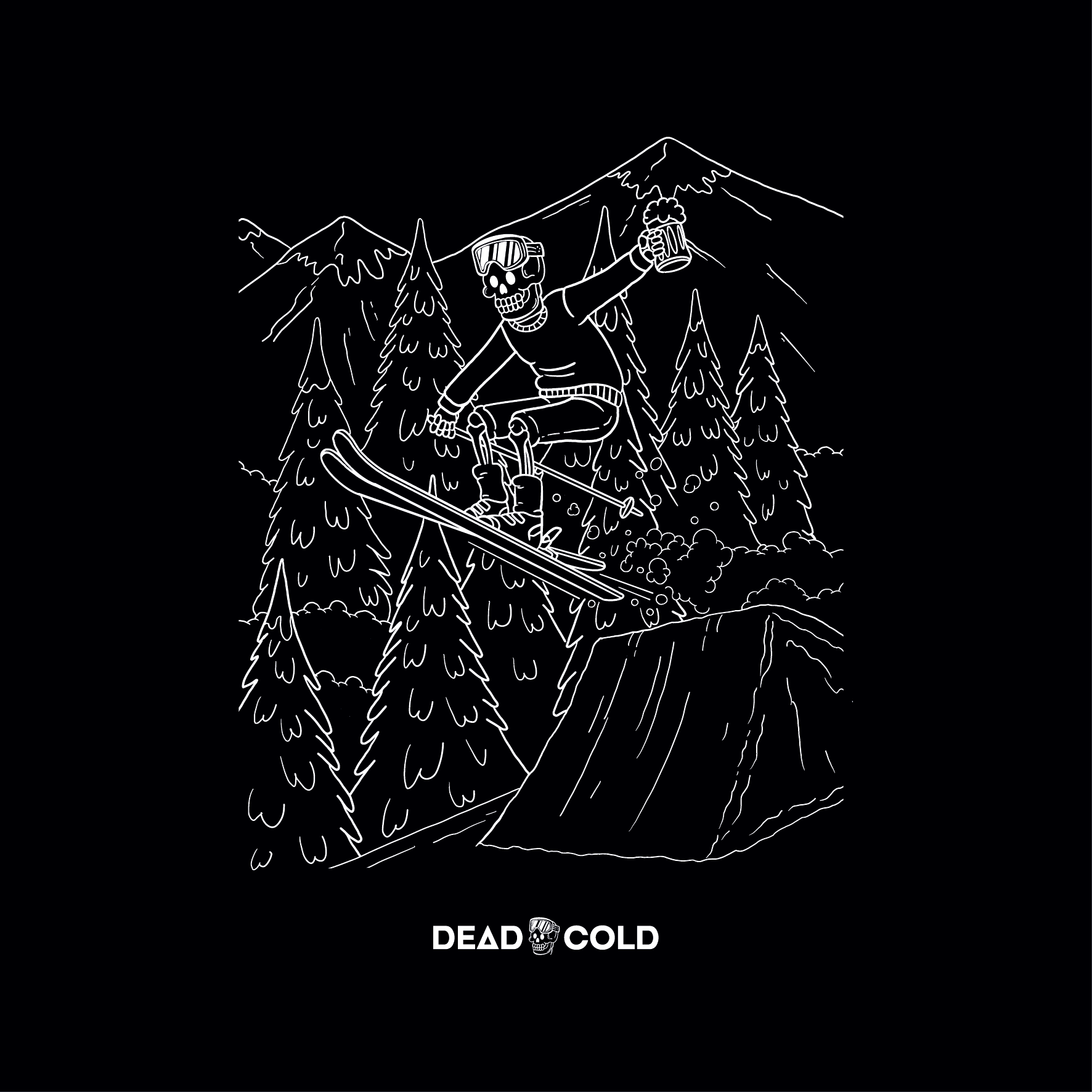 DeadCold Send It Tee – Black