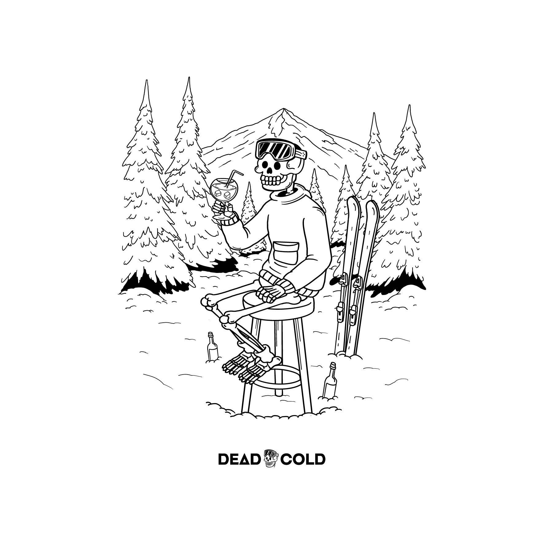 DeadCold Après Club Tee – White