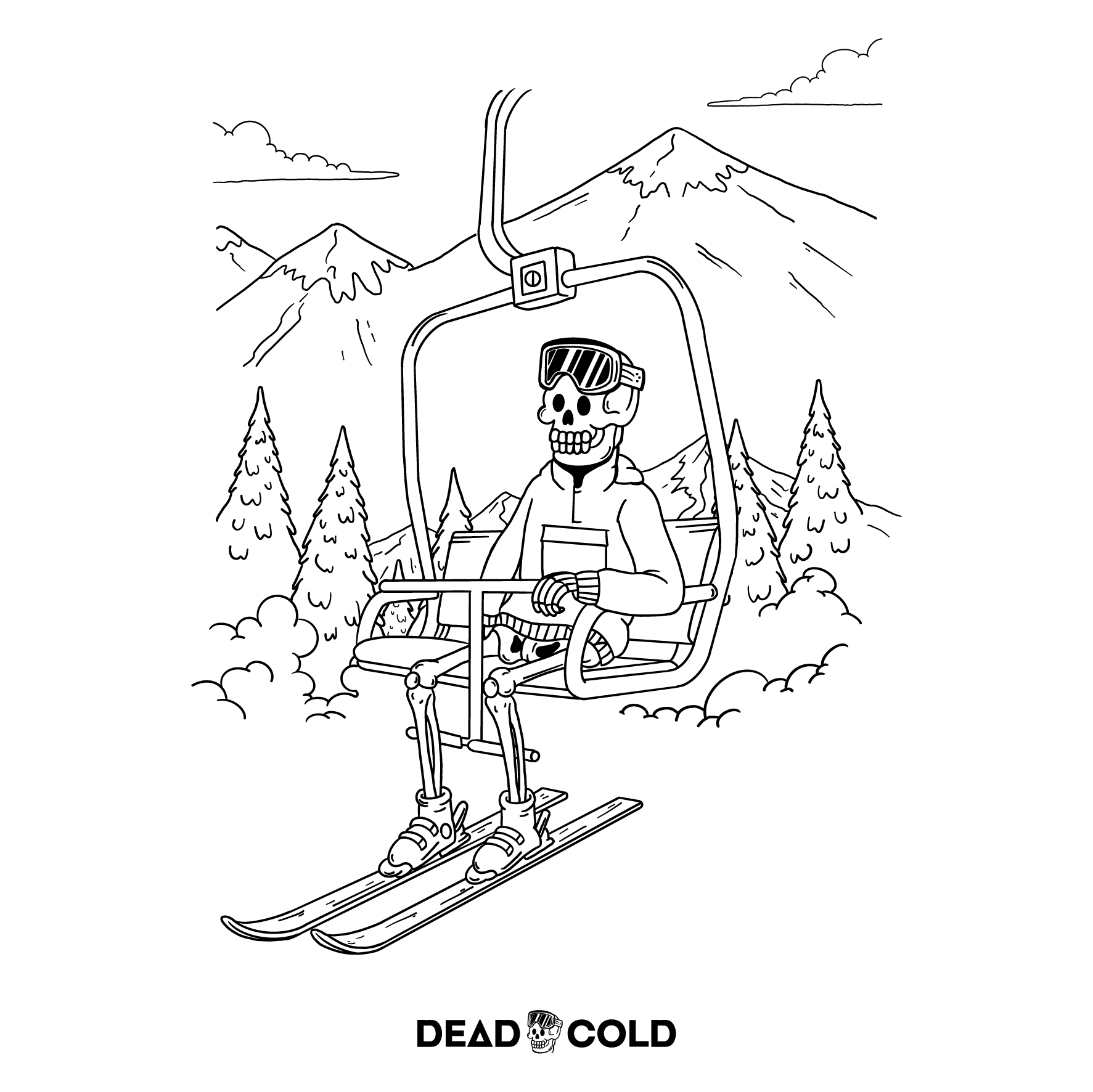 DeadCold First Chair Longsleeve Tee – Black