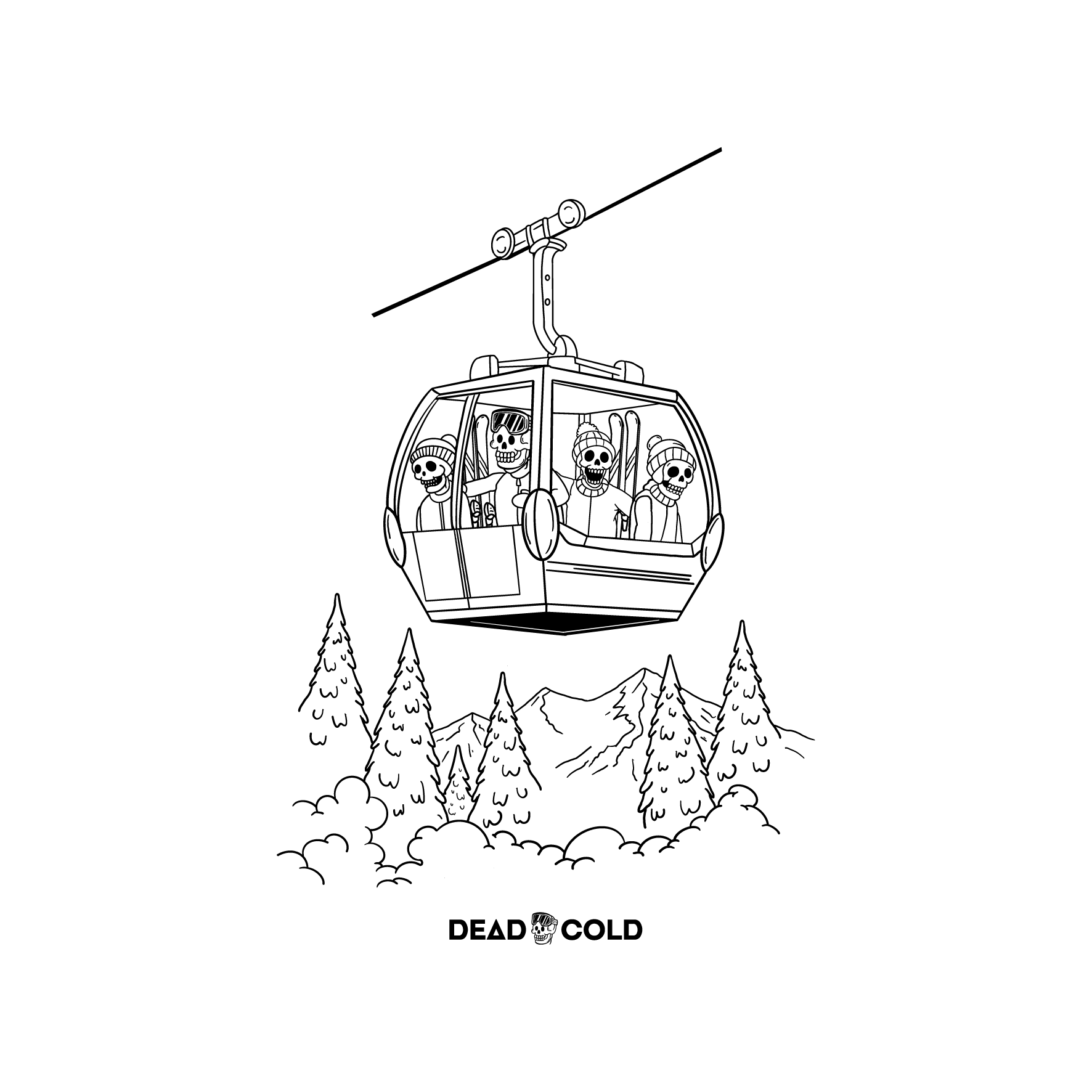 DeadCold Gondola Tee – White