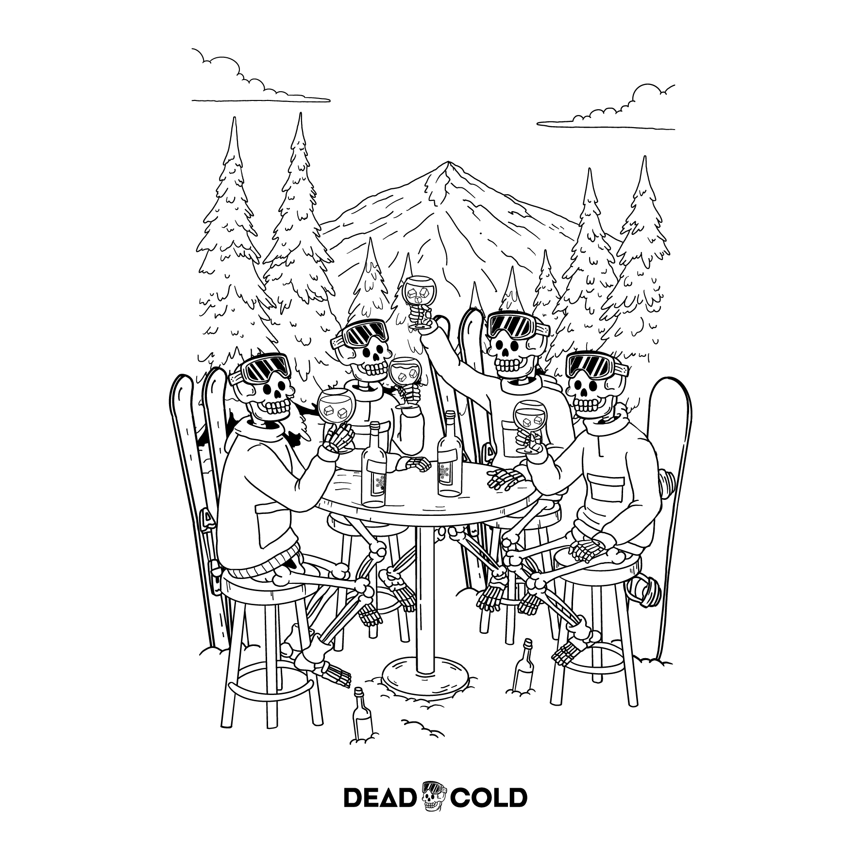 DeadCold Après Board Club - Boarders Sweater – Black