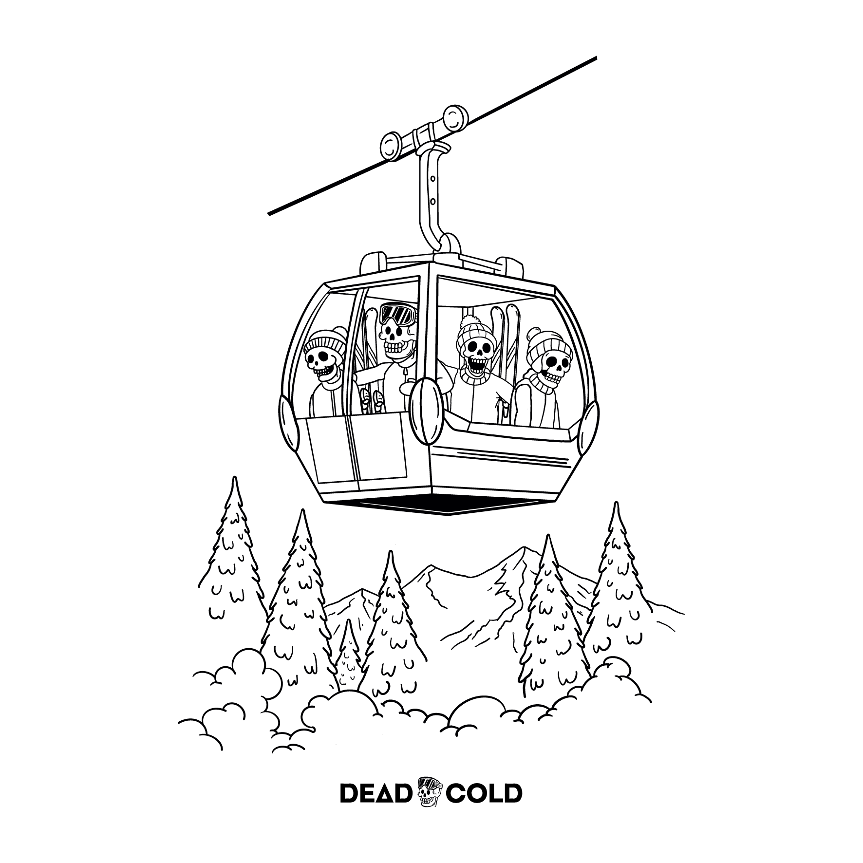 DeadCold Gondola Hoodie - White