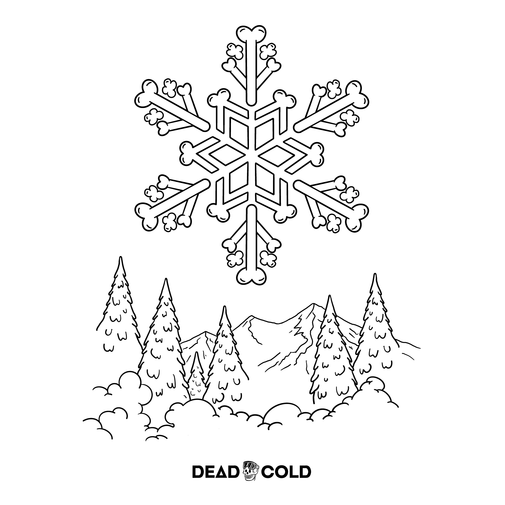 DeadCold Bone Flake - Sweater – White