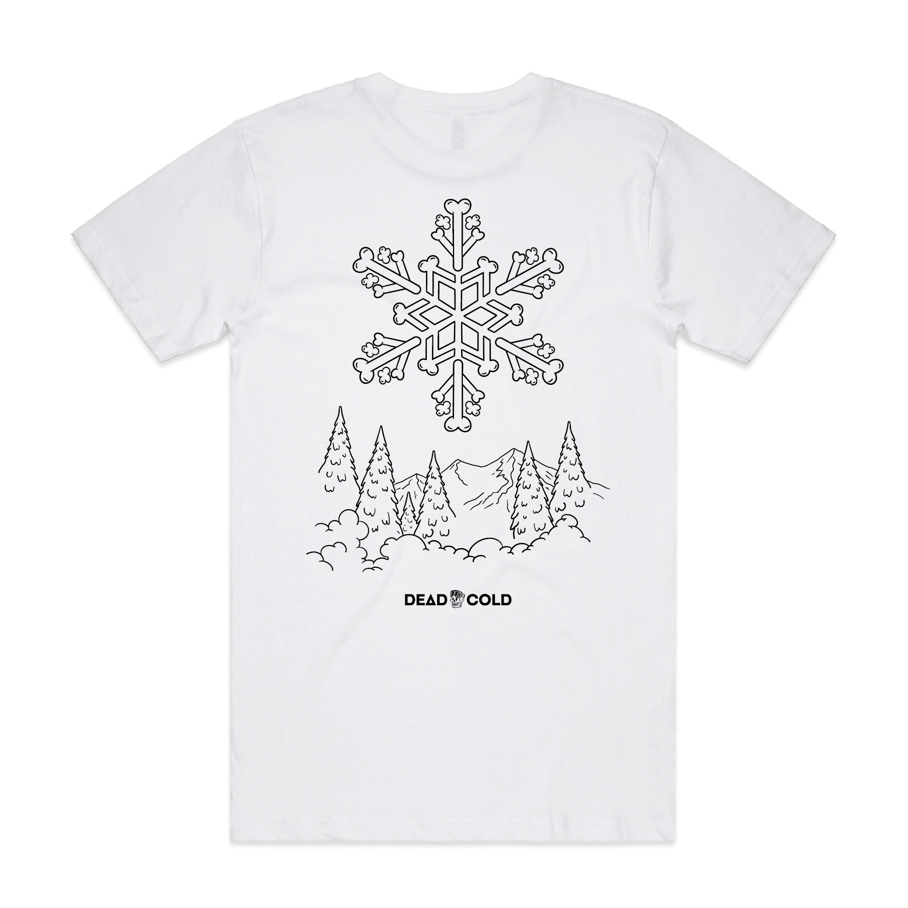 DeadCold Bone Flake Tee – White