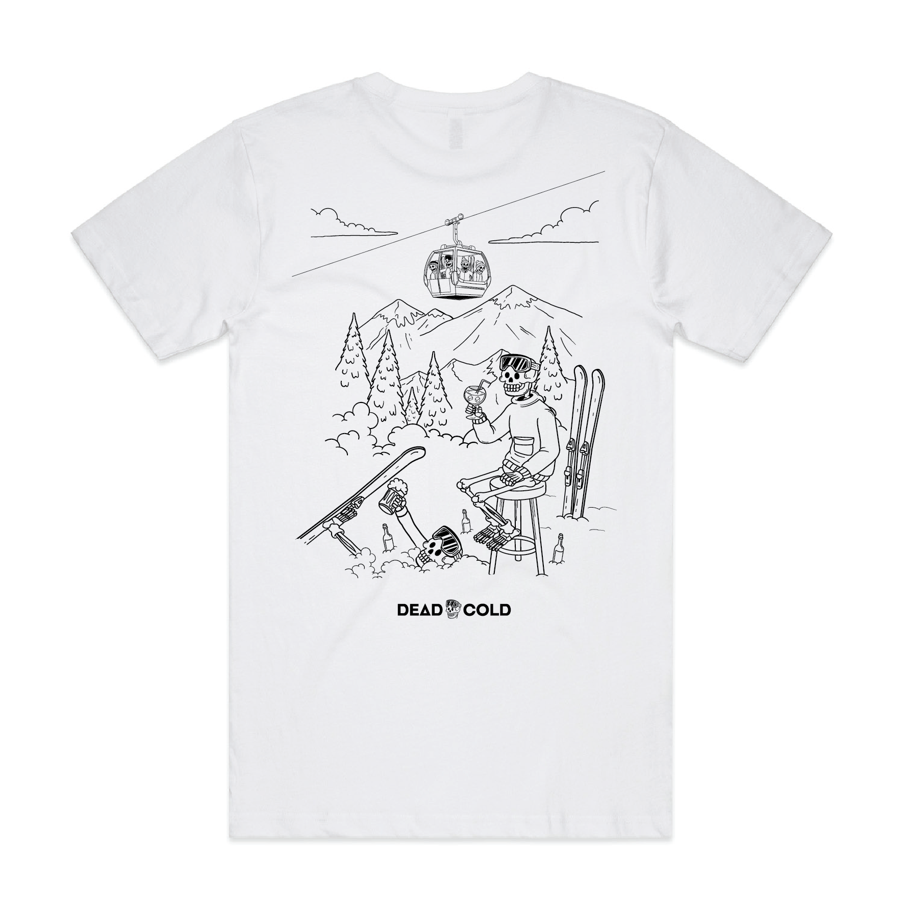 DeadCold Après Energy Tee – White