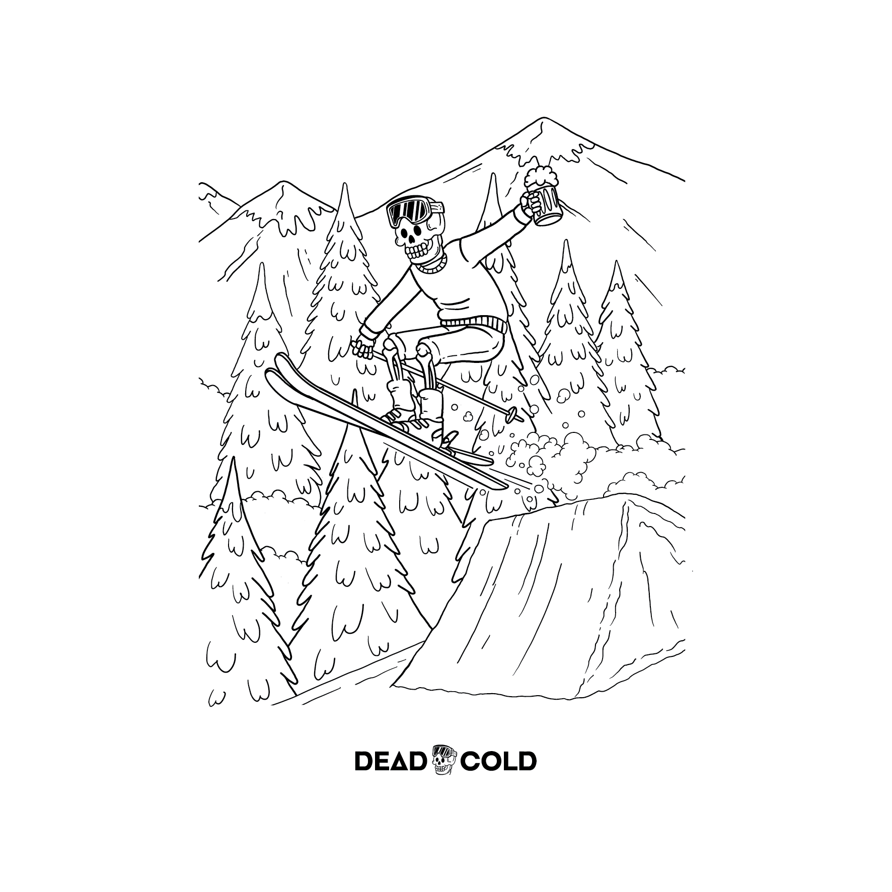 DeadCold Send It Tee – White