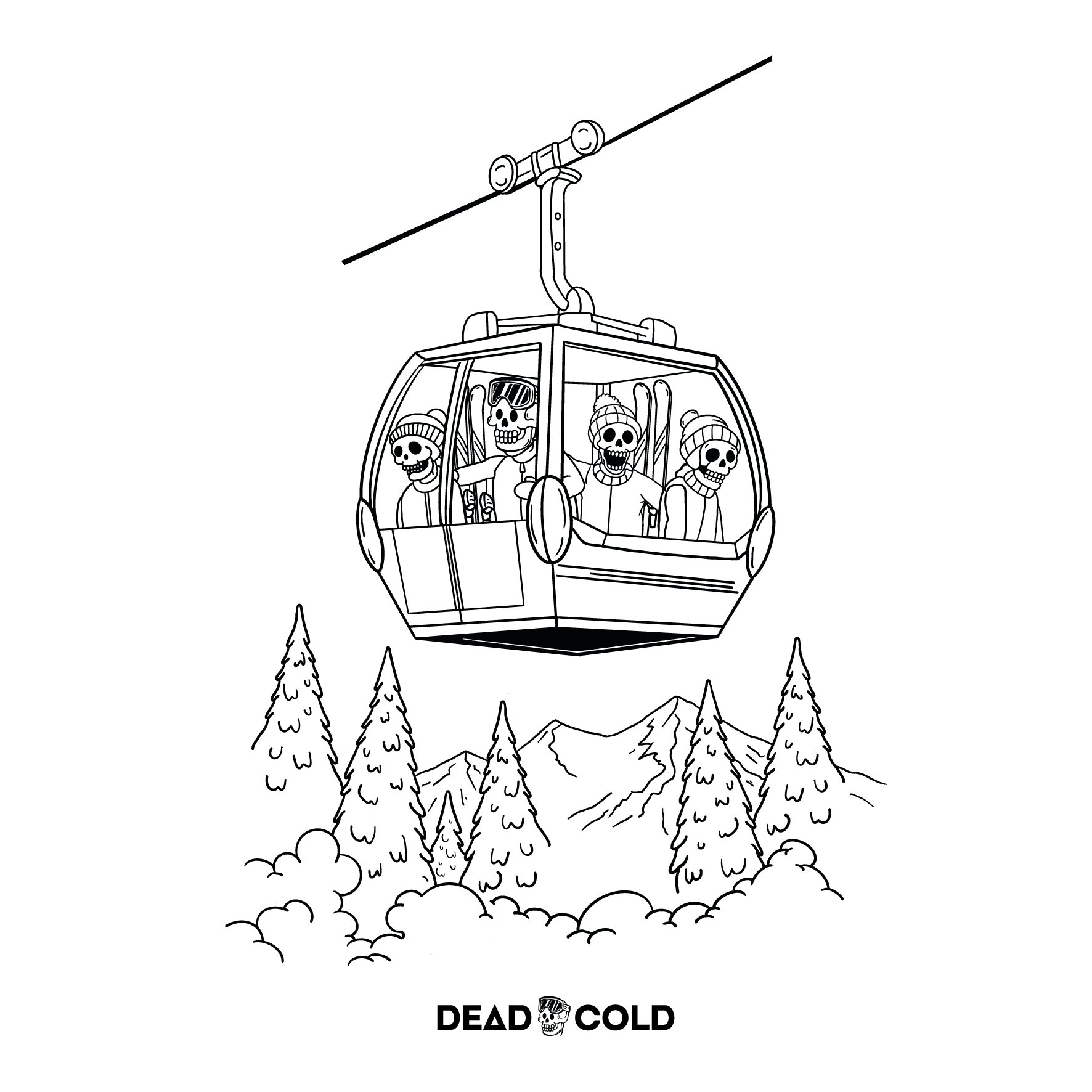 DeadCold Gondola Longsleeve Tee – White