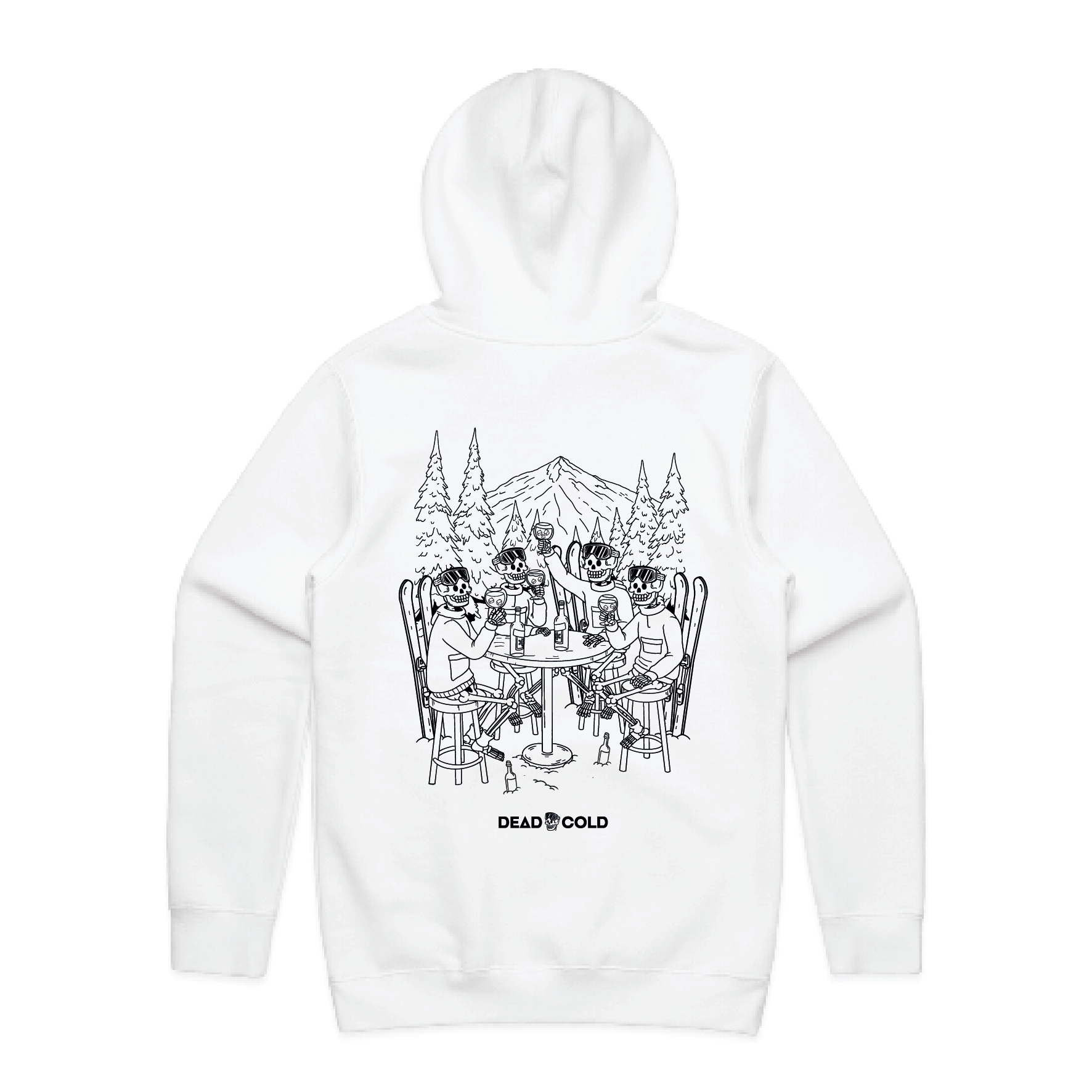 DeadCold Après Bone Club Hoodie - White