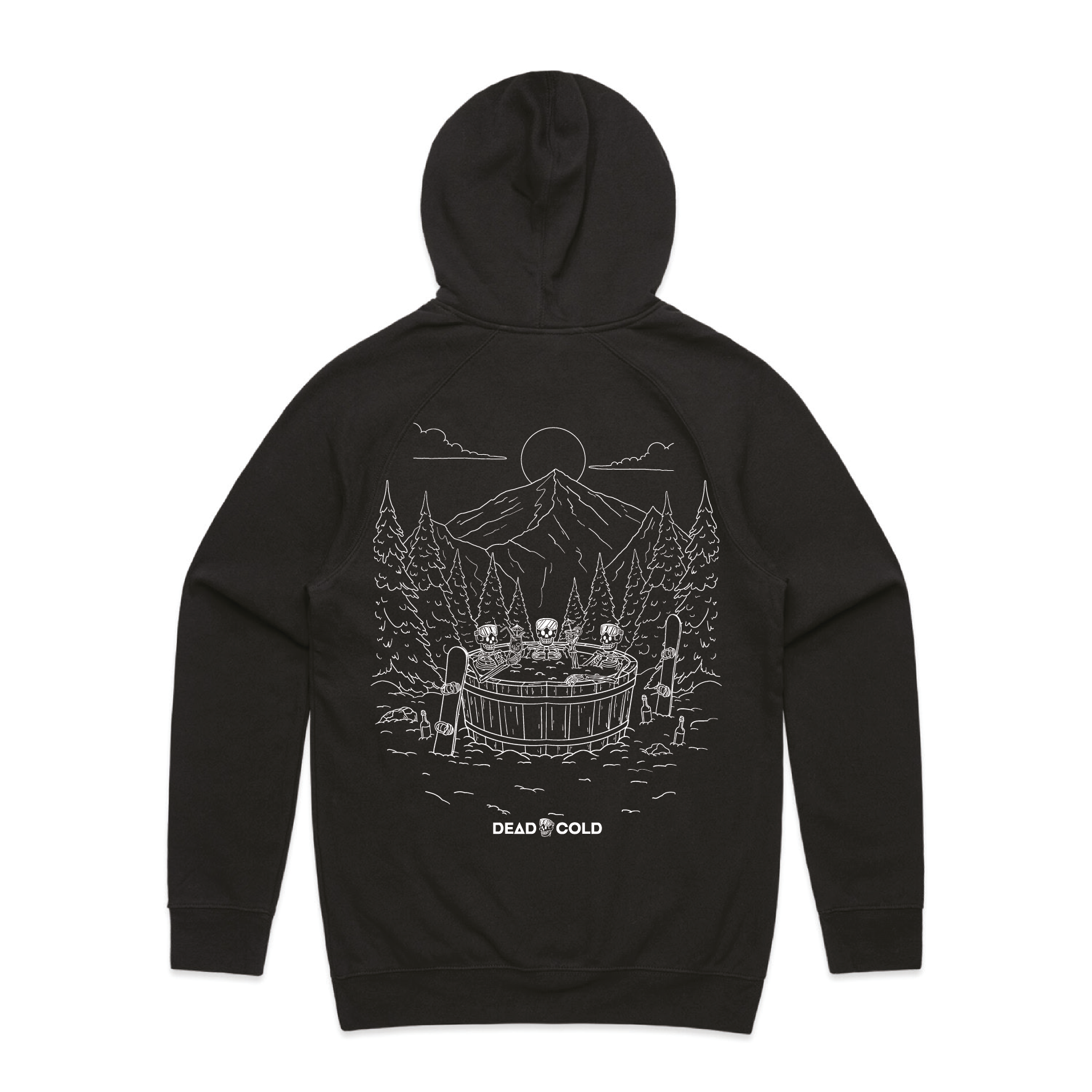 DeadCold Spa Days - Boarders Hoodie - Black
