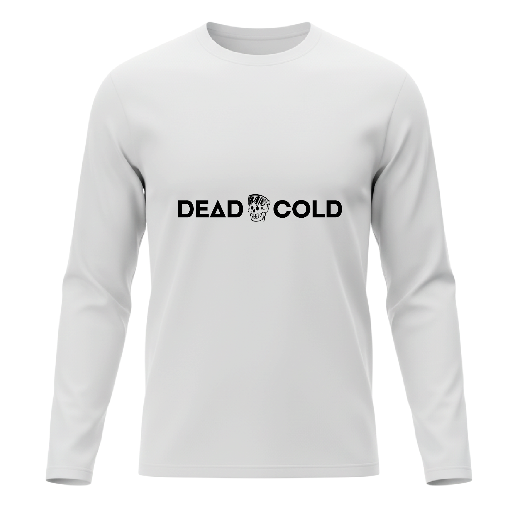 DeadCold First Chair - Boarders Longsleeve Tee – White