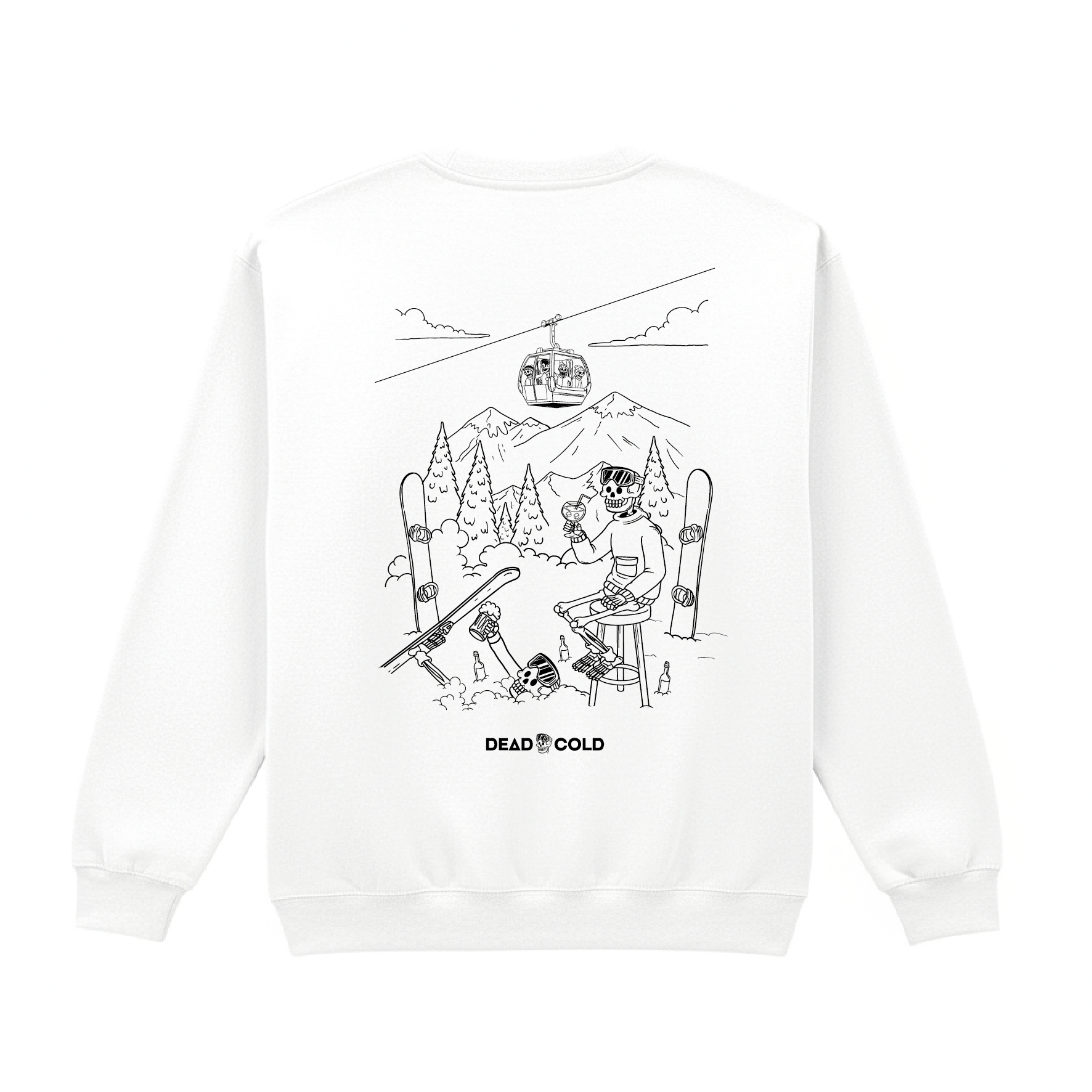 DeadCold Après Energy - Boarders Sweater – White