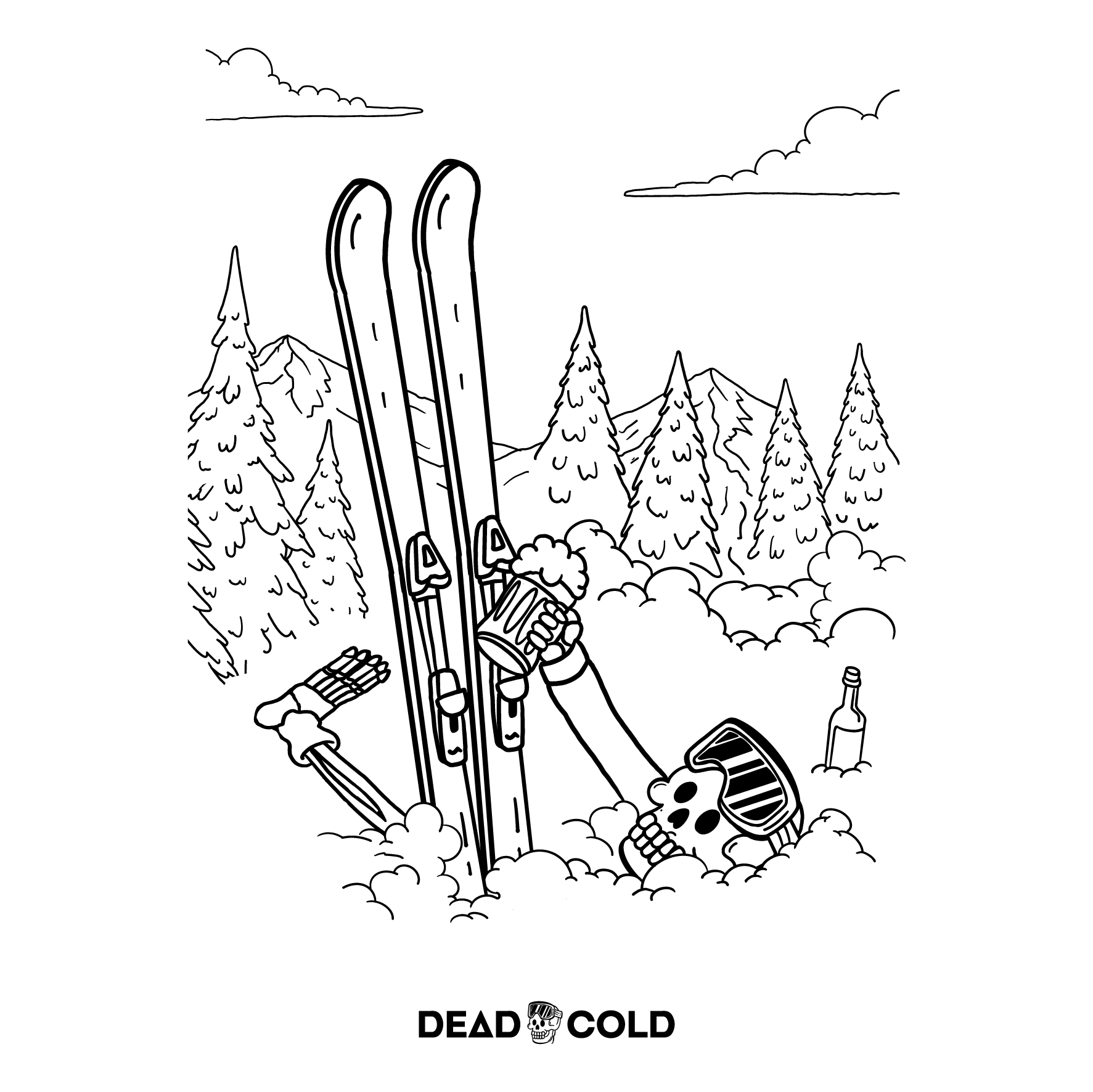 DeadCold After Après Club - Sweater – White
