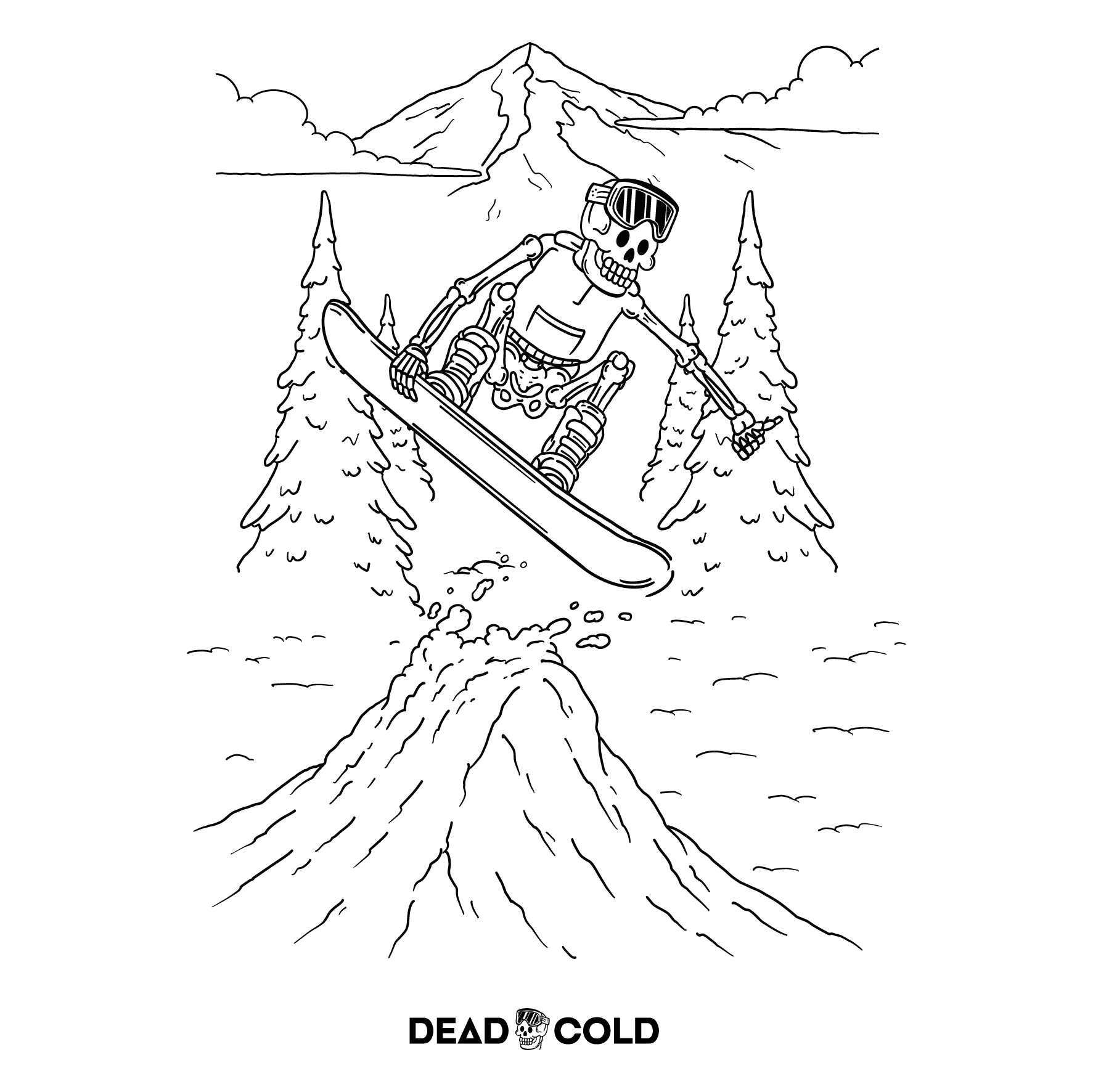 DeadCold Send It - Boarders Sweater – White