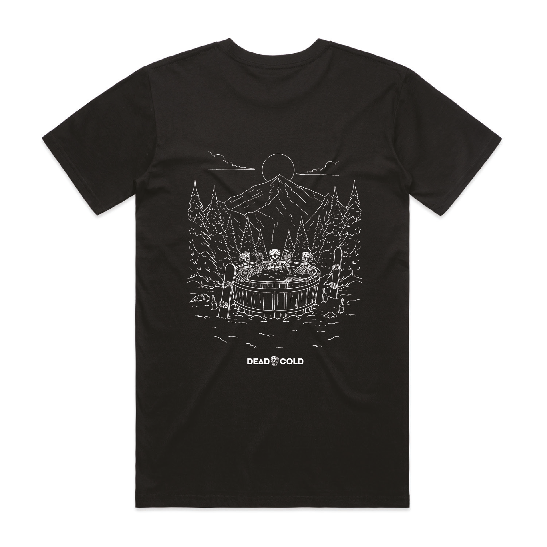 DeadCold Spa Days - Boarders Tee - Black