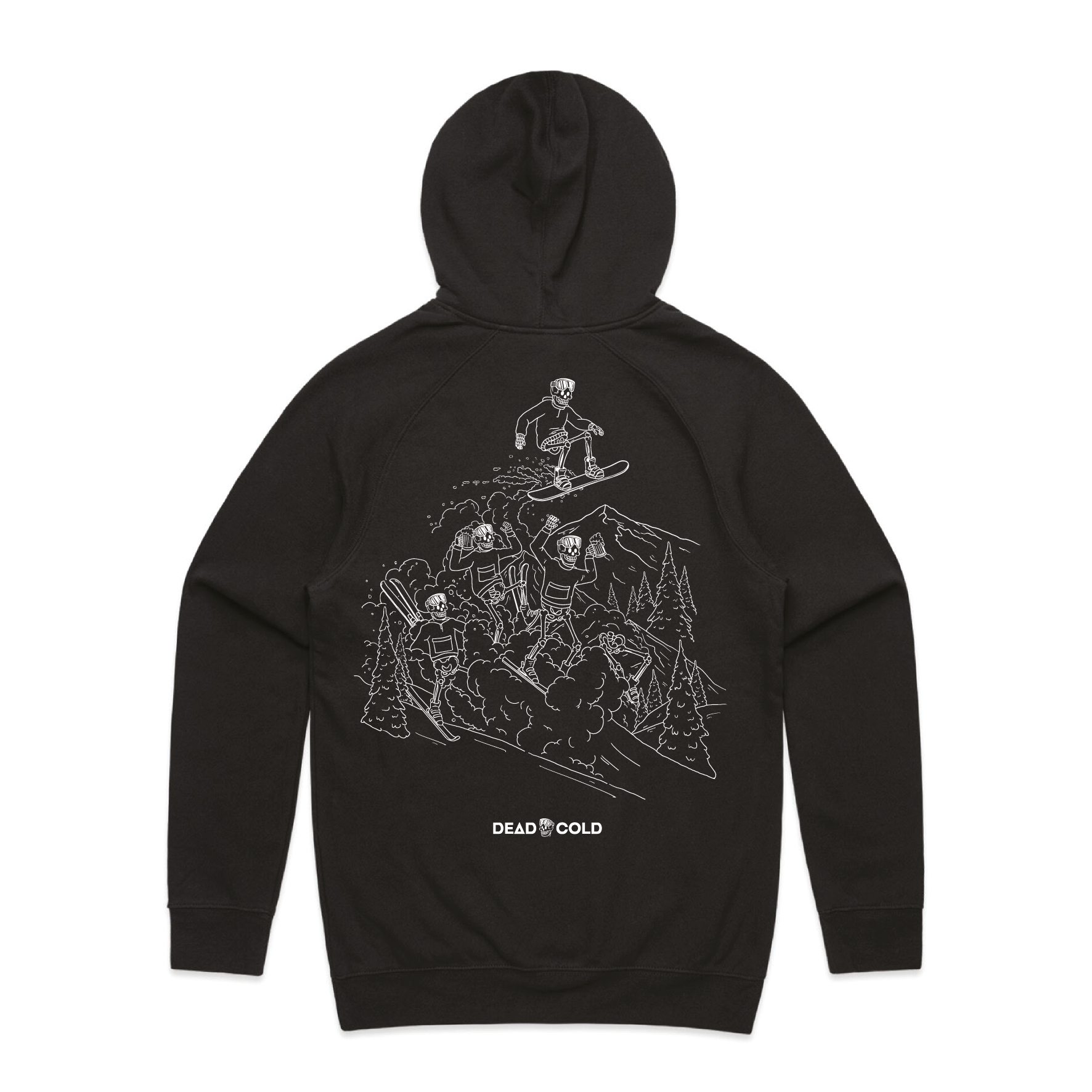 DeadCold Snowboarders Fault - Boarders Hoodie - Black