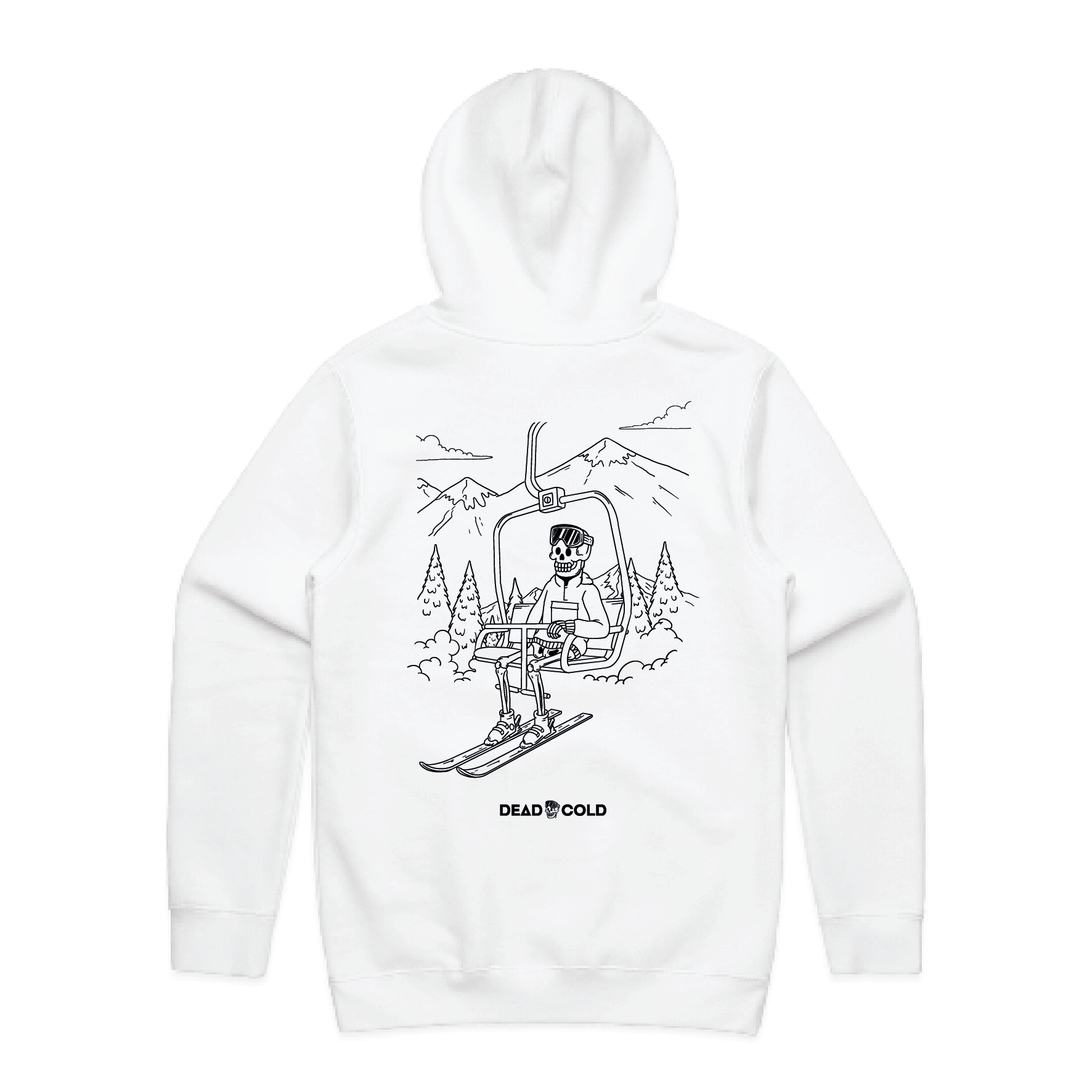 DeadCold First Chair Hoodie - White