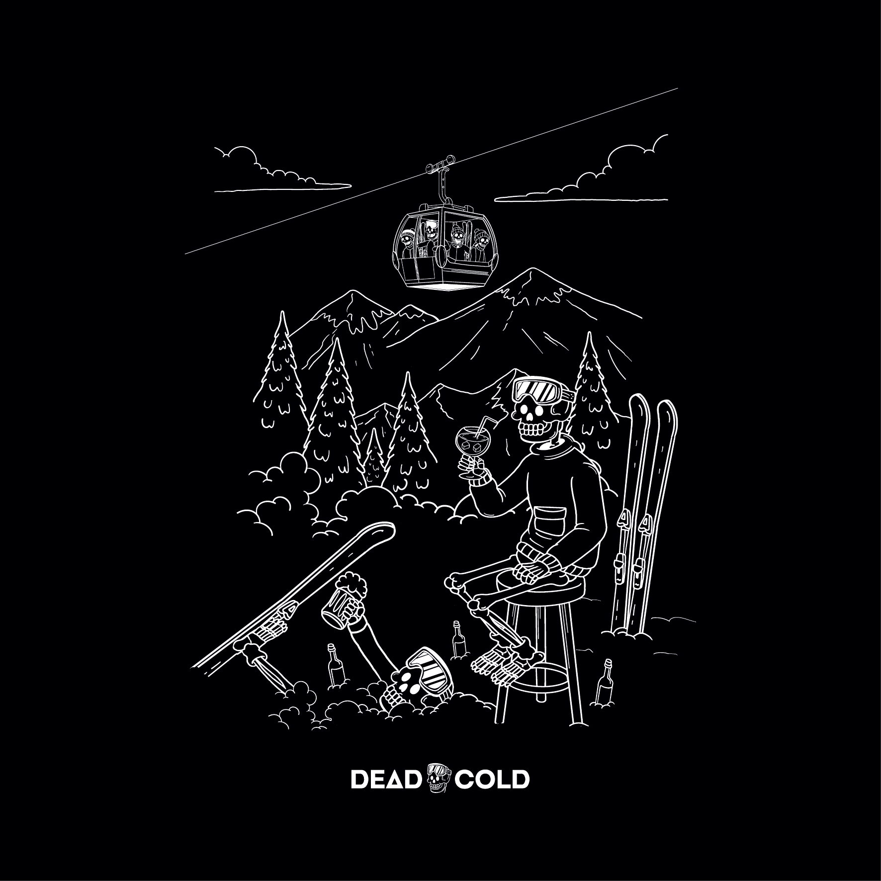 DeadCold Après Energy Tee – Black