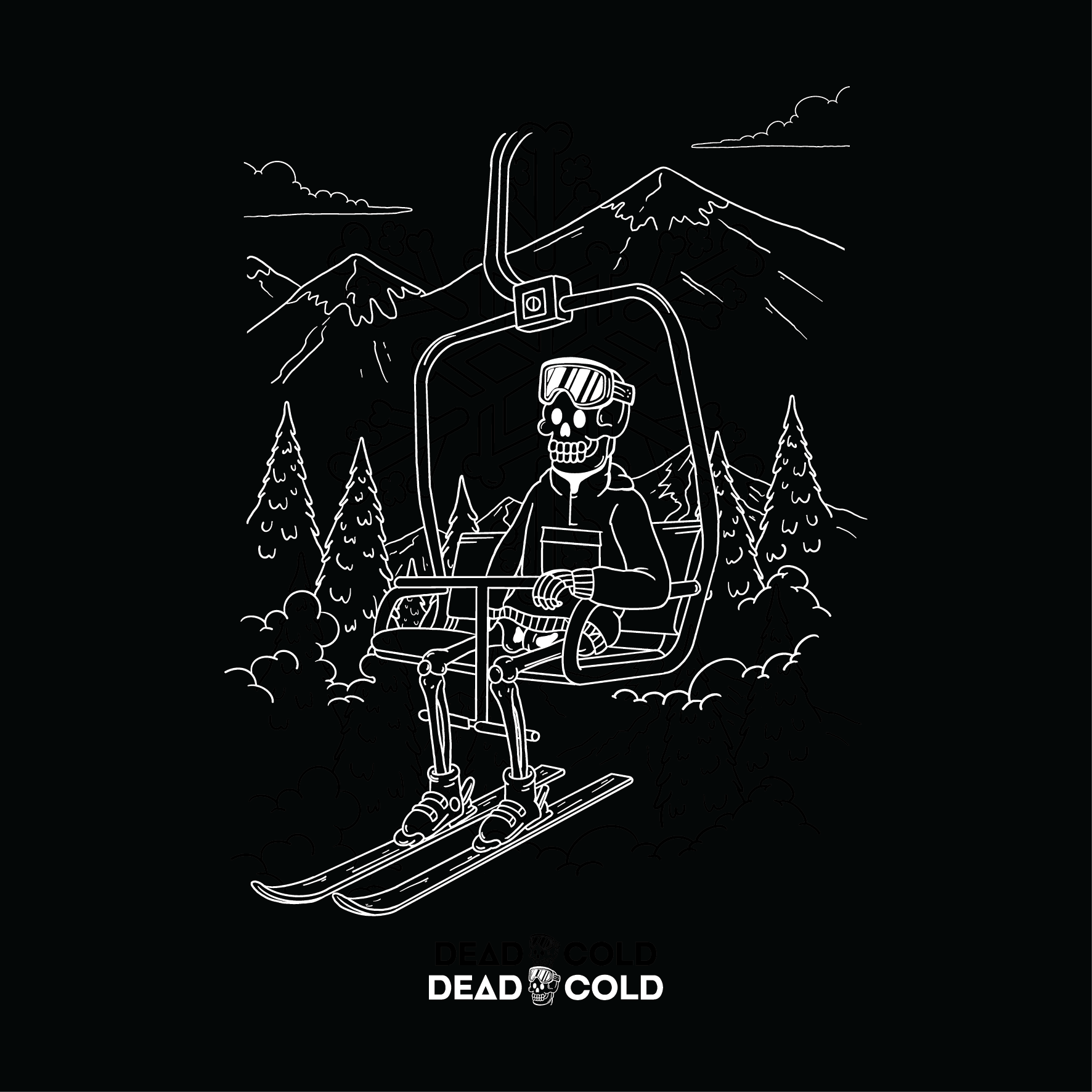 DeadCold First Chair Hoodie - Black