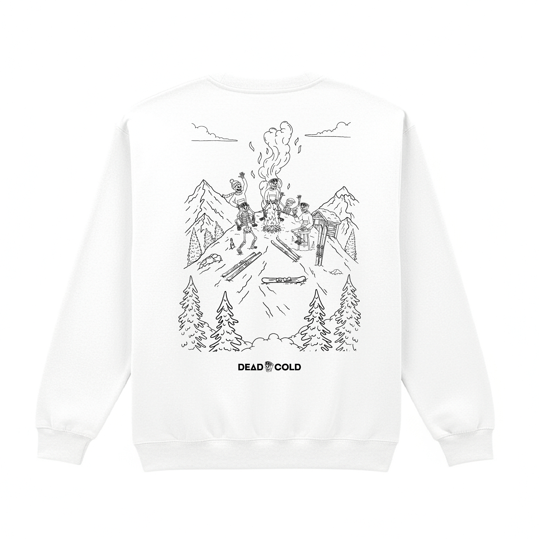 DeadCold Piste Party Sweater – White