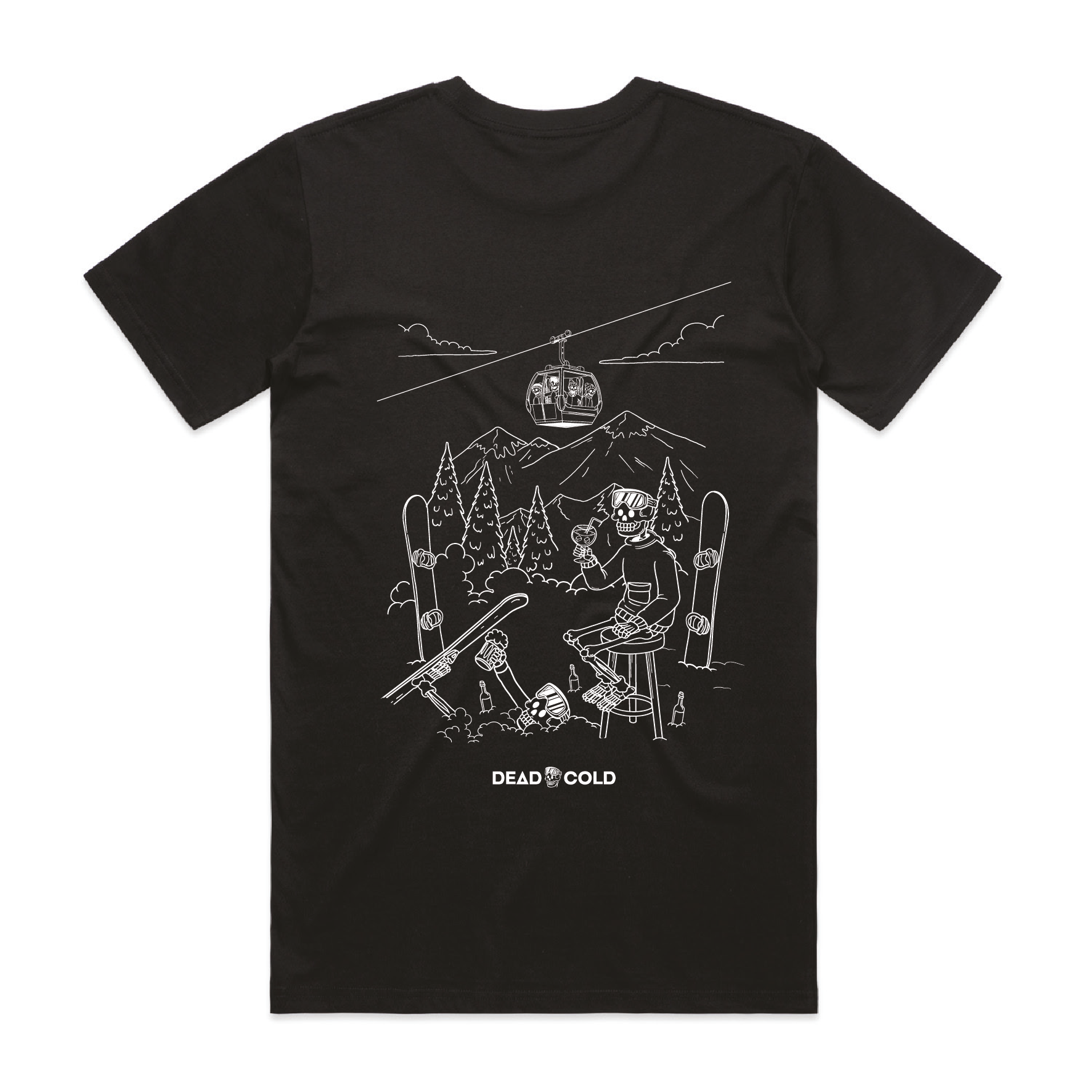 DeadCold Apres Energy - Boarders Tee - Black