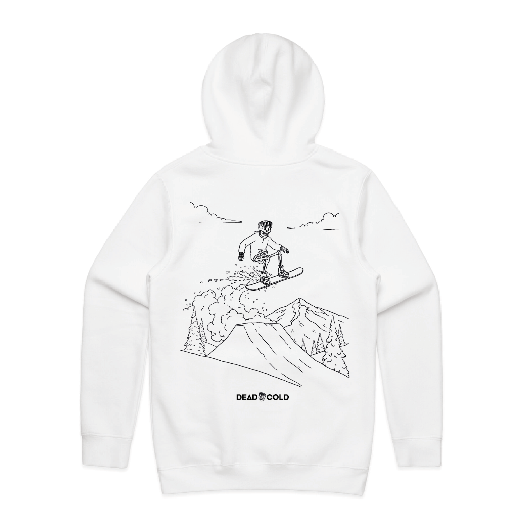 DeadCold Nailed It - Boarders Hoodie - White