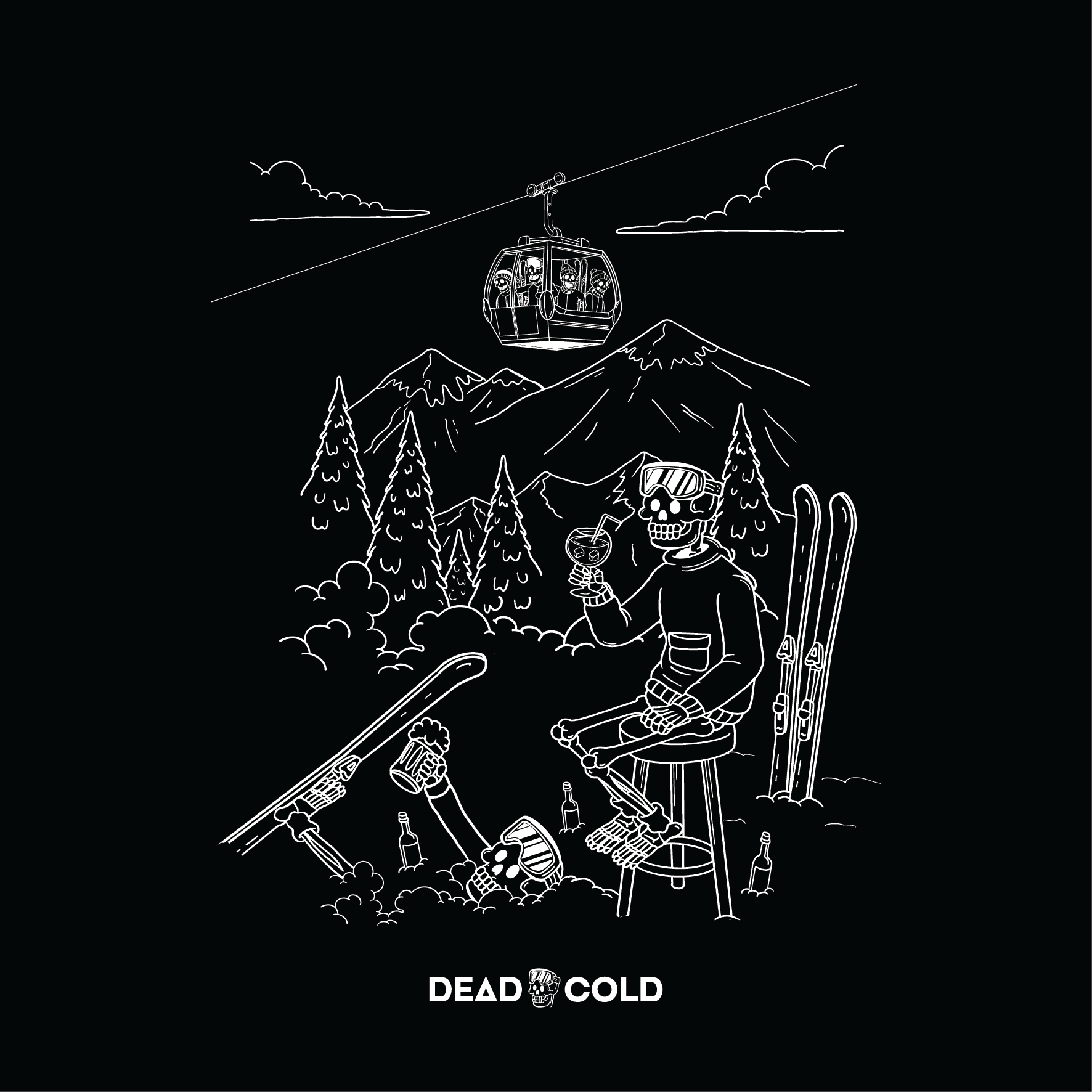 DeadCold Après energy Hoodie - Black