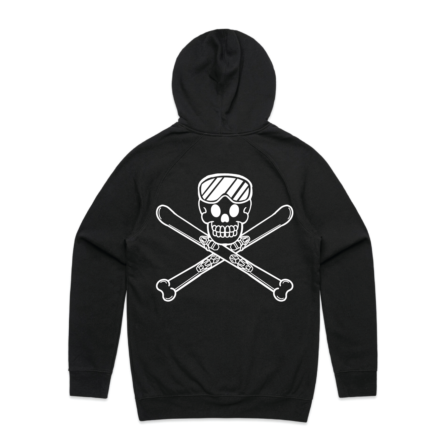 DeadCold Skull & Bones Hoodie - Black