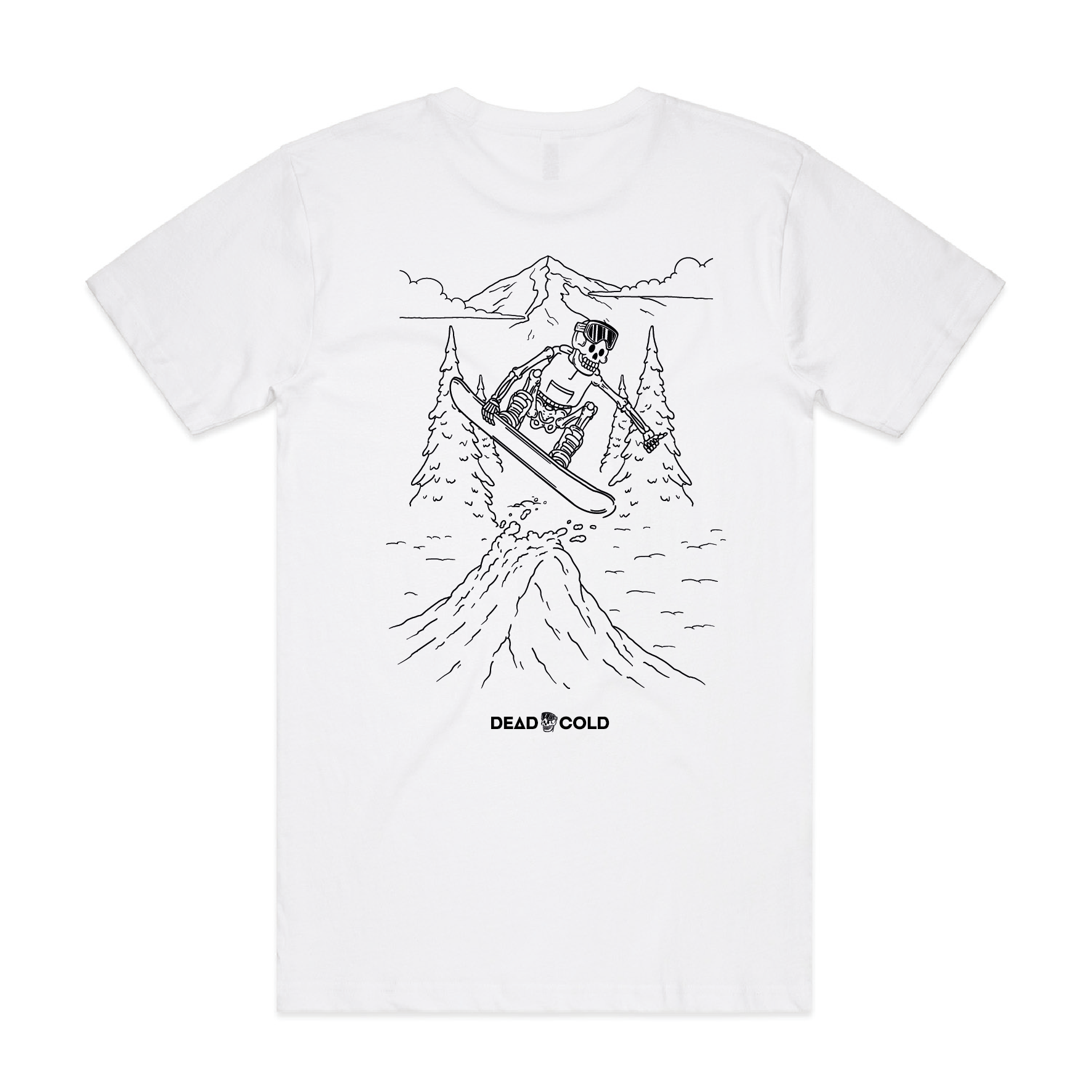 DeadCold Send It - Boarders Tee - White
