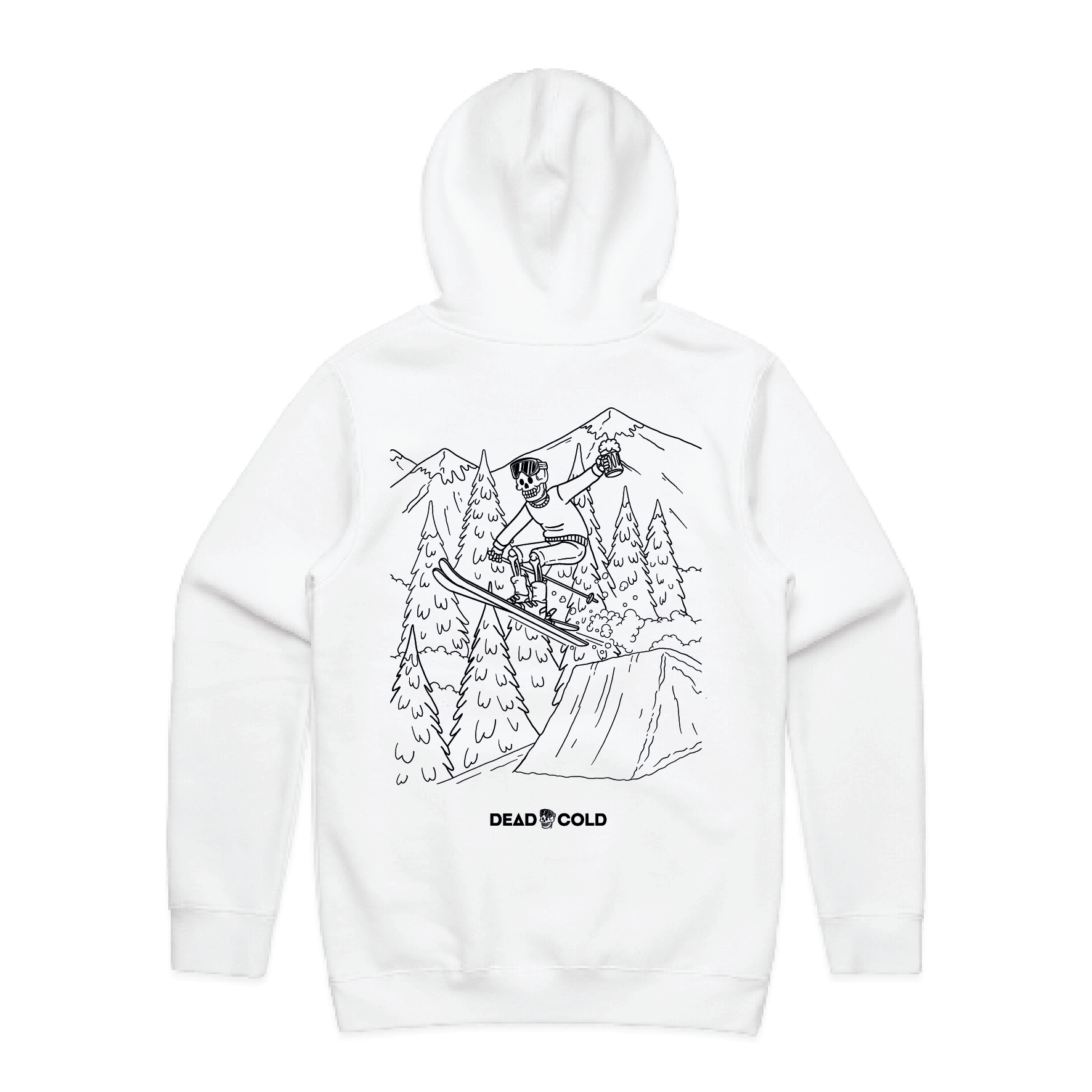 DeadCold Send It Hoodie - White