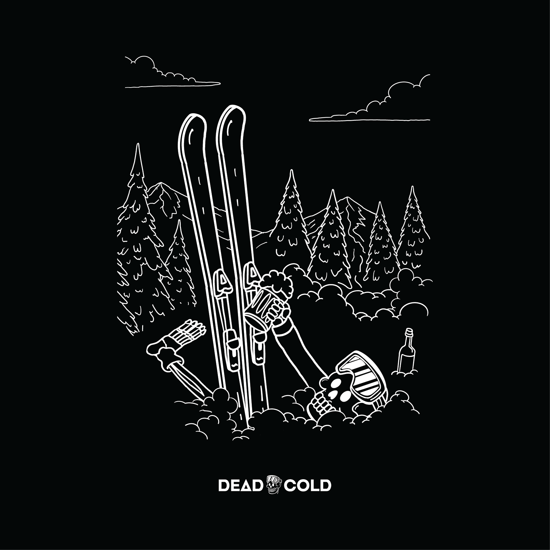 DeadCold After Après Club Hoodie - Black