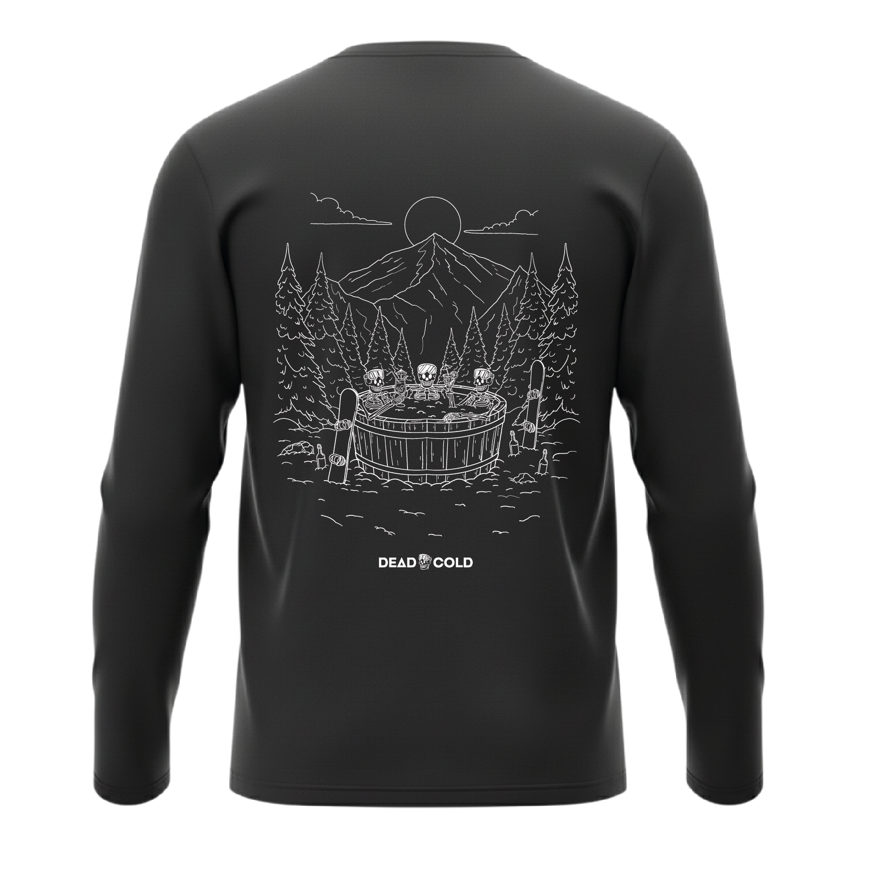 DeadCold Spa Days - Boarders Longsleeve Tee – Black
