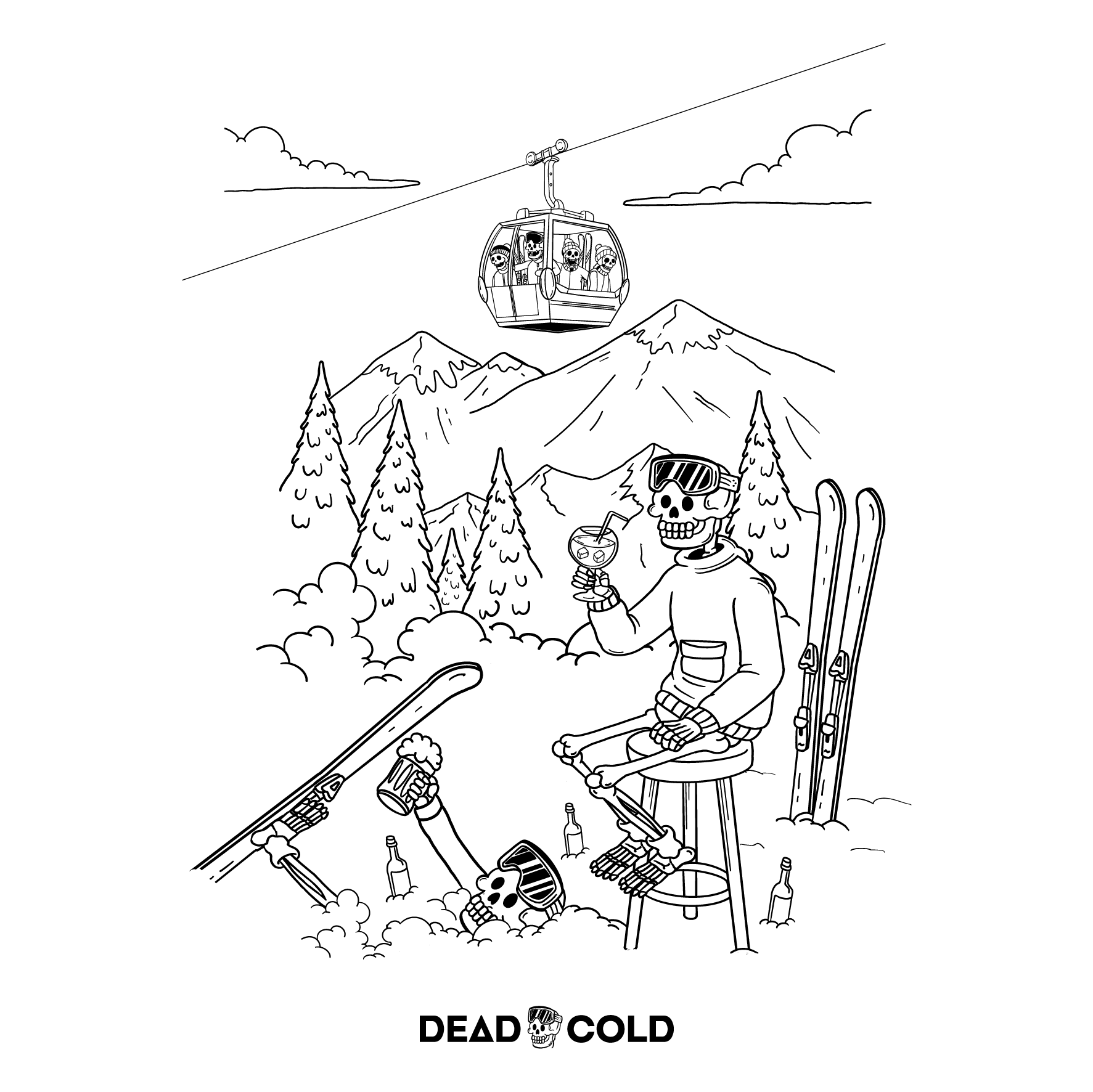 DeadCold Après Energy Sweater – White