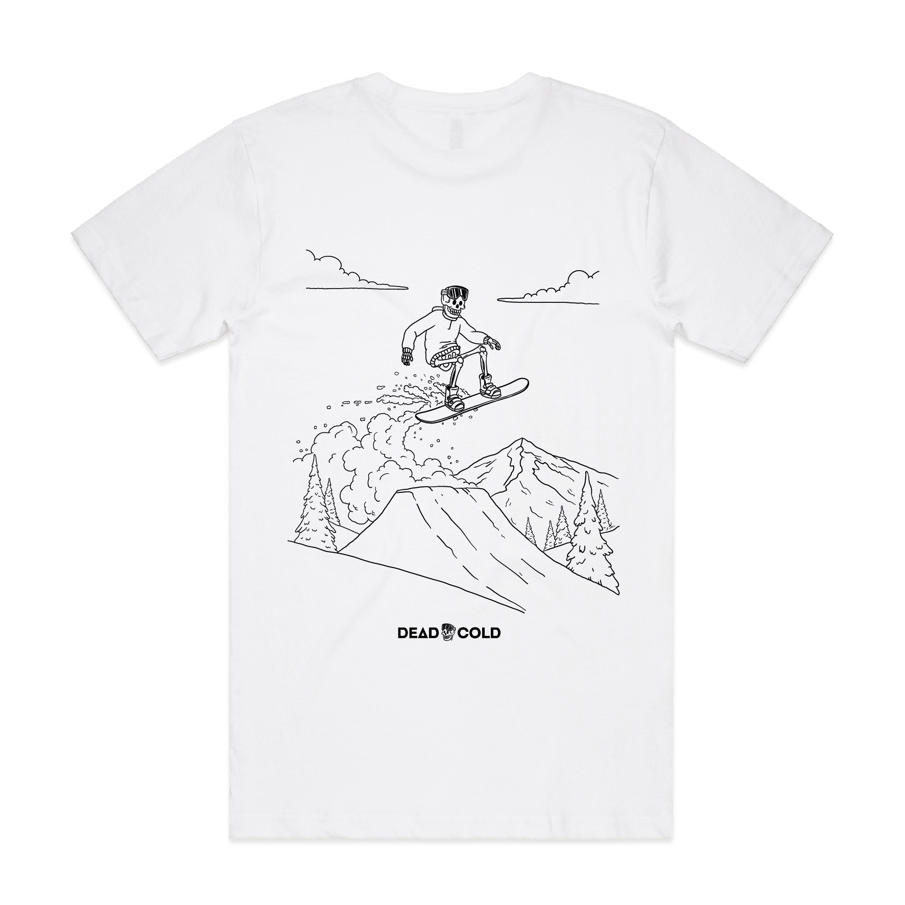 DeadCold Nailed It - Boarders Tee - White