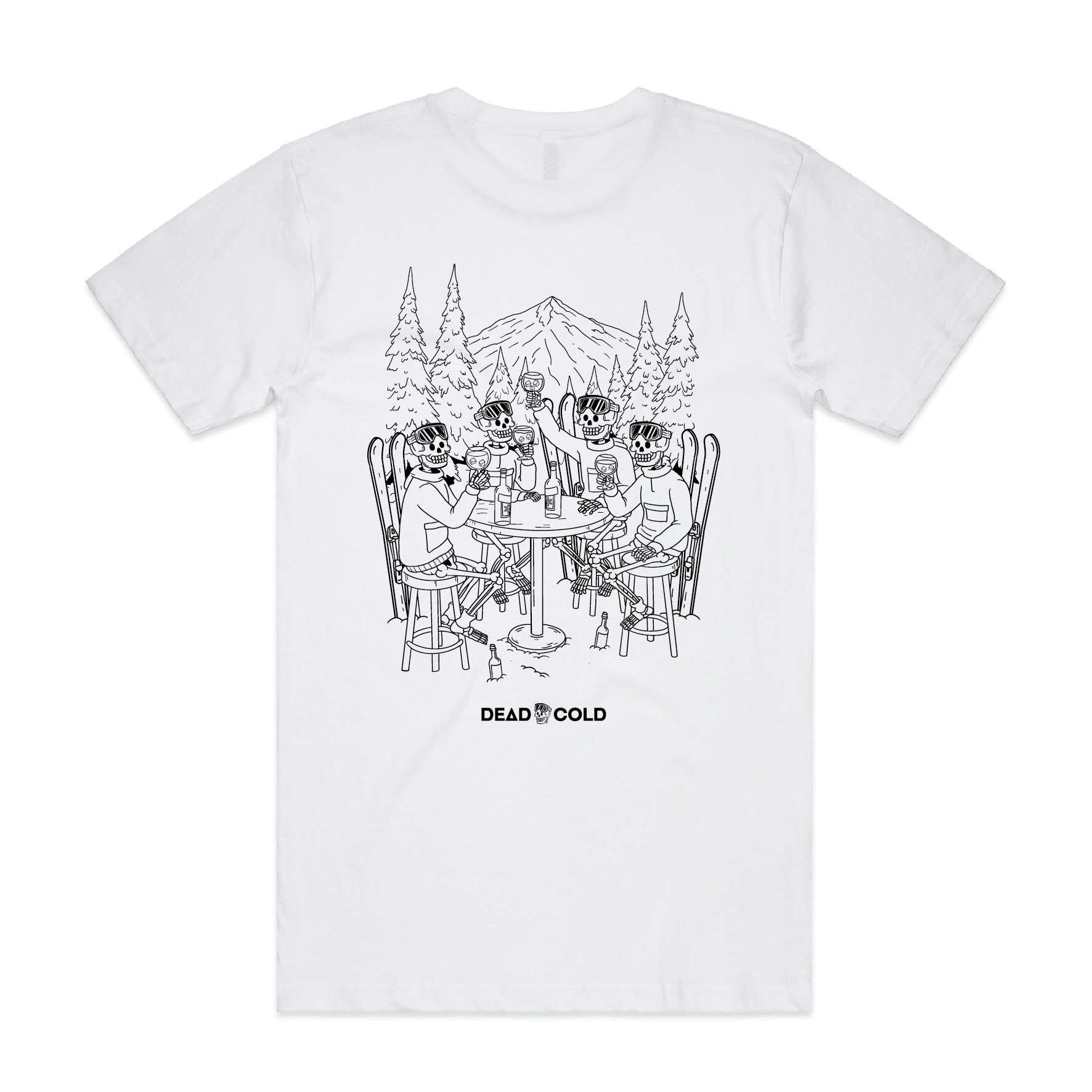 DeadCold Après Bone Club Tee – White
