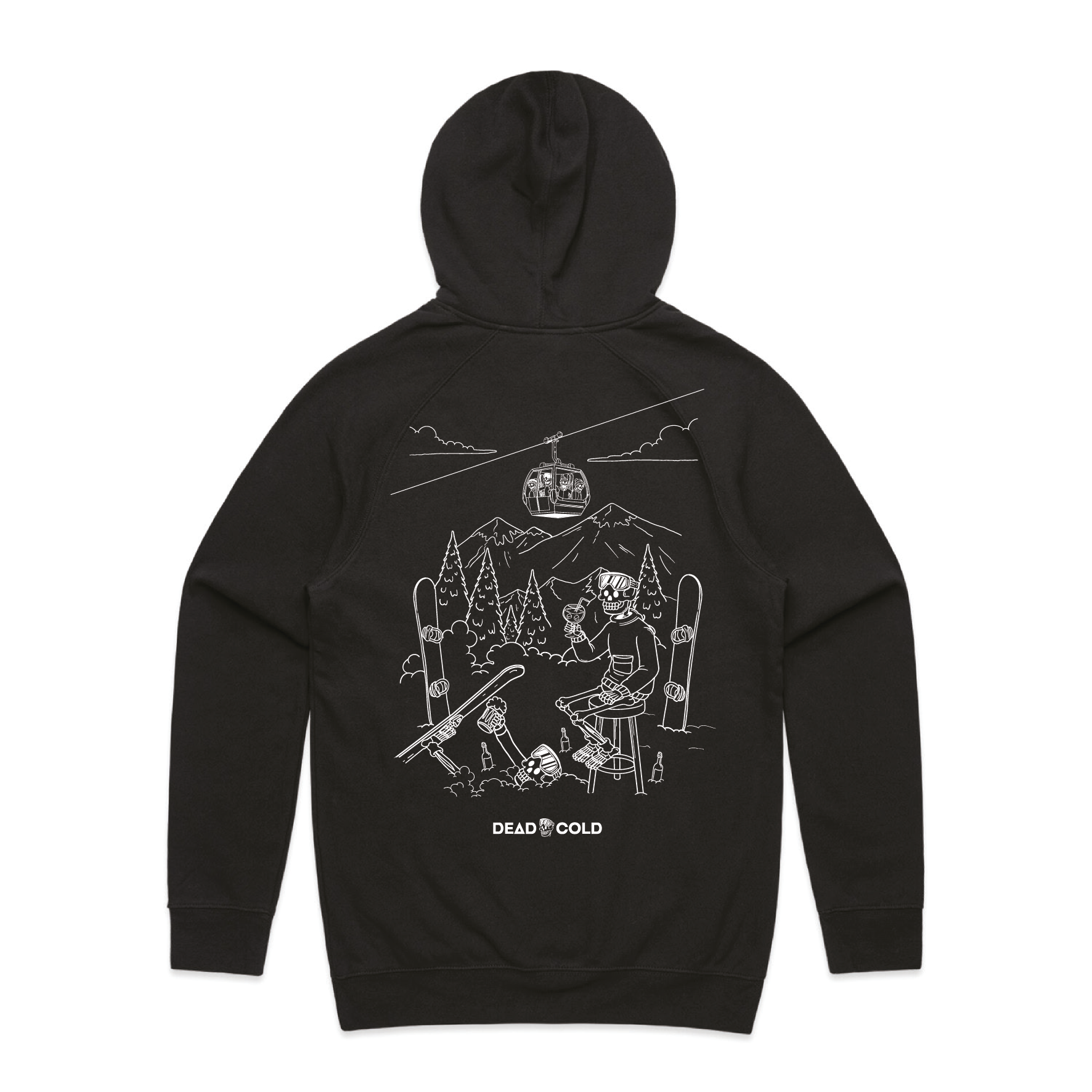 DeadCold Après Energy - Boarders Hoodie - Black