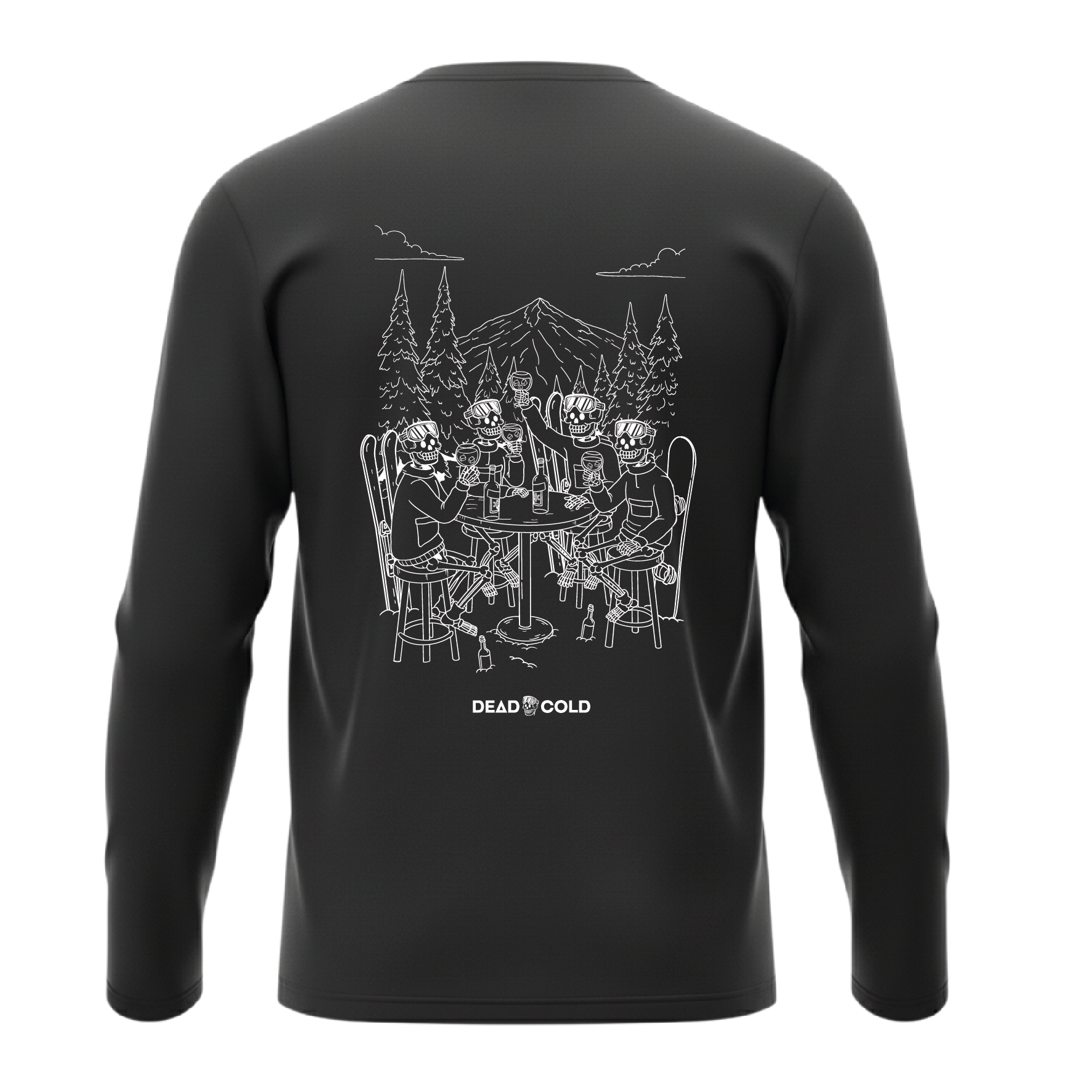 DeadCold Après Board Club - Boarders Longsleeve Tee – Black