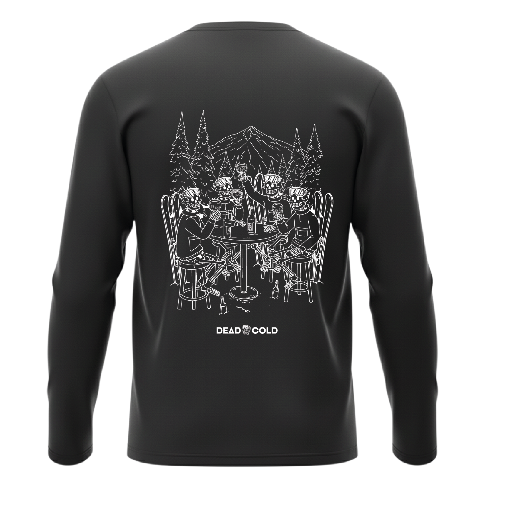 DeadCold Après Bone Club Longsleeve Tee – Black