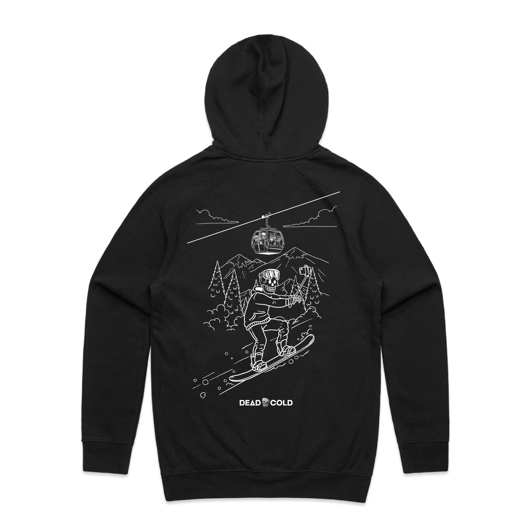 DeadCold Selfie - Boarders Hoodie - Black