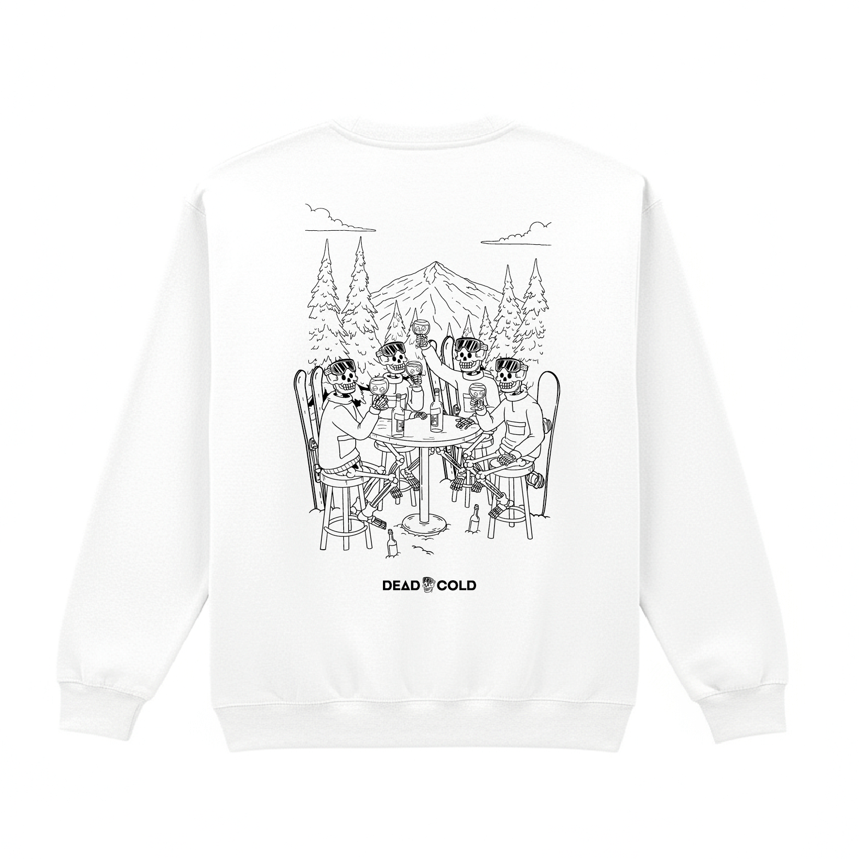 DeadCold Après Board Club - Boarders Sweater – White