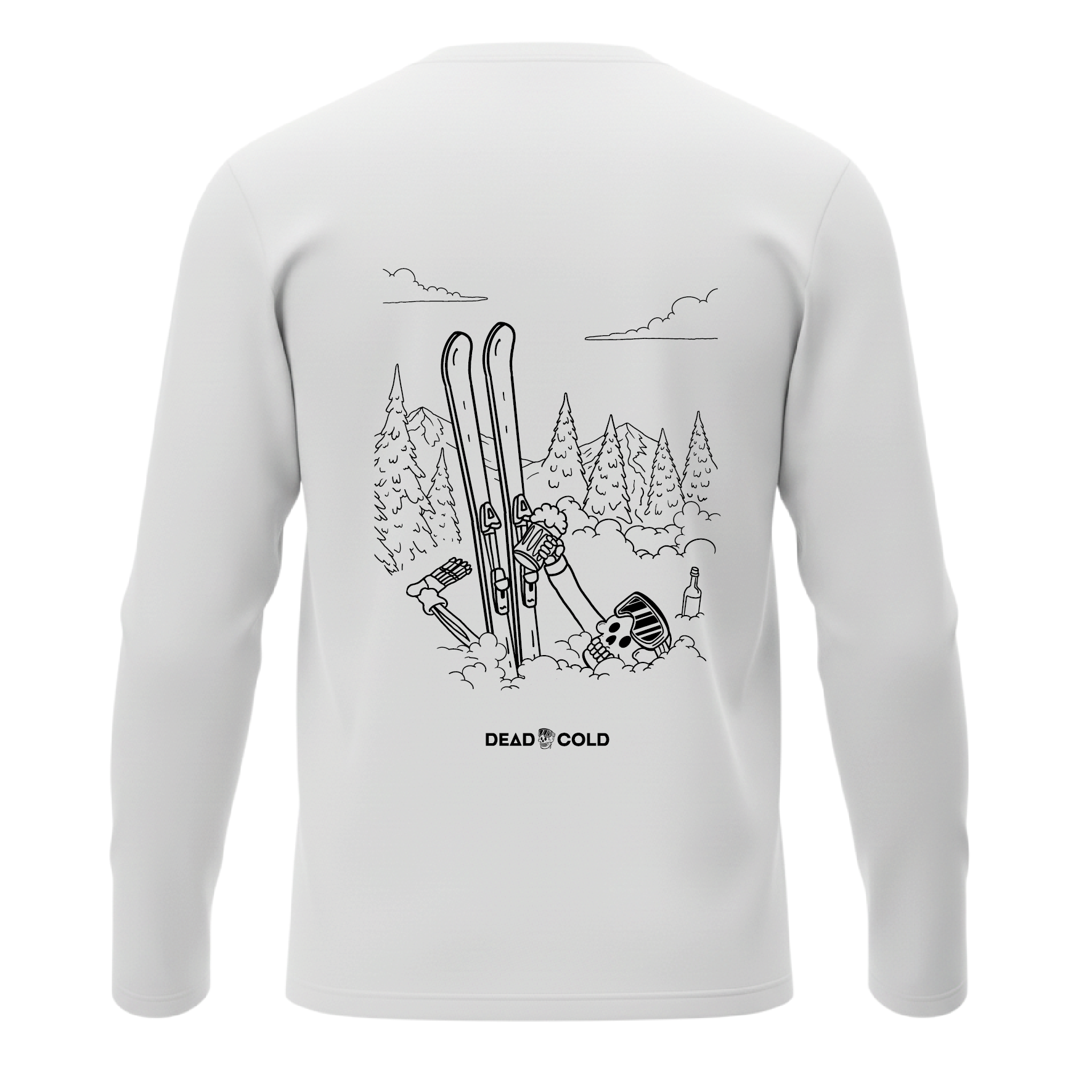 DeadCold After Après Club Longsleeve Tee – White