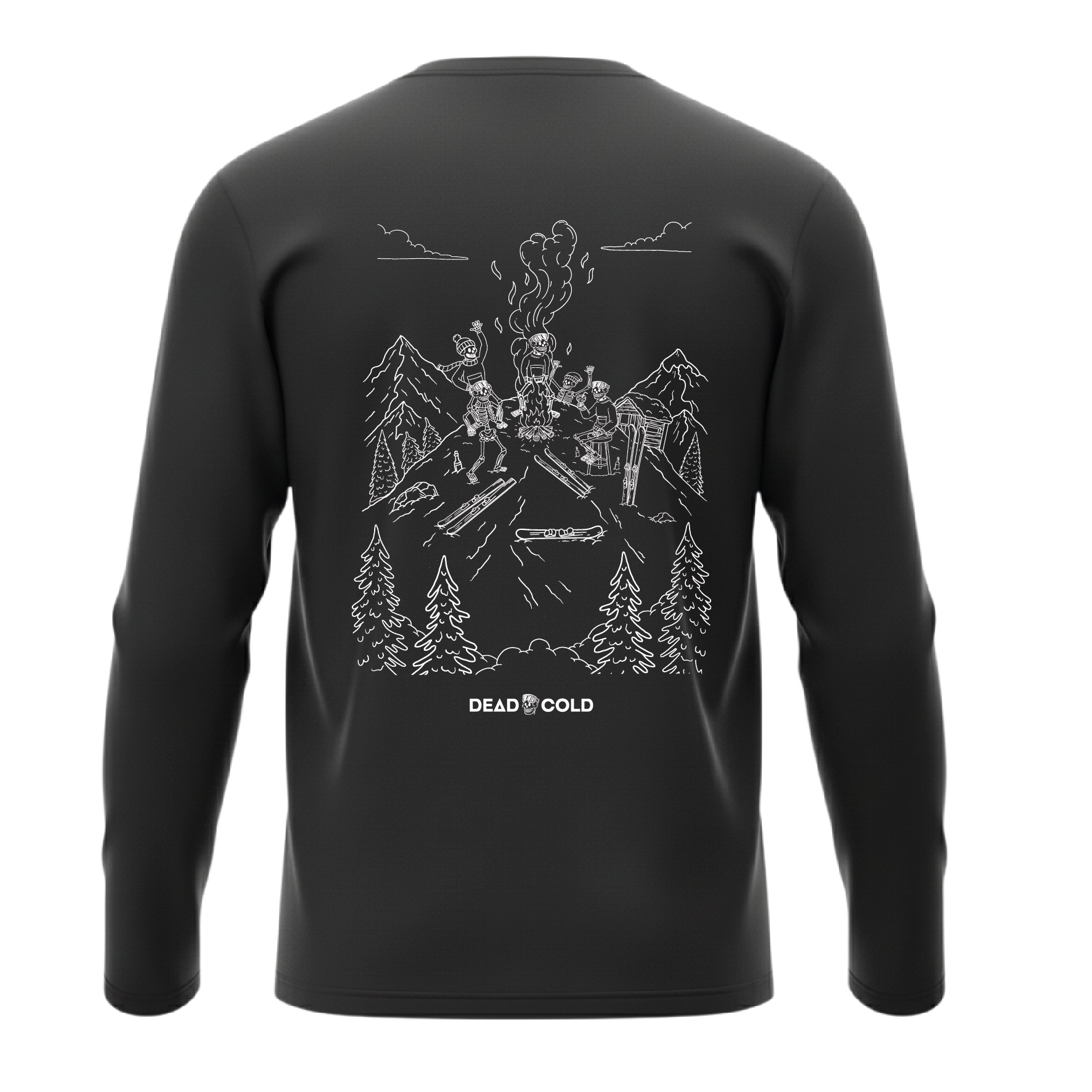 DeadCold Piste Party Longsleeve Tee – Black