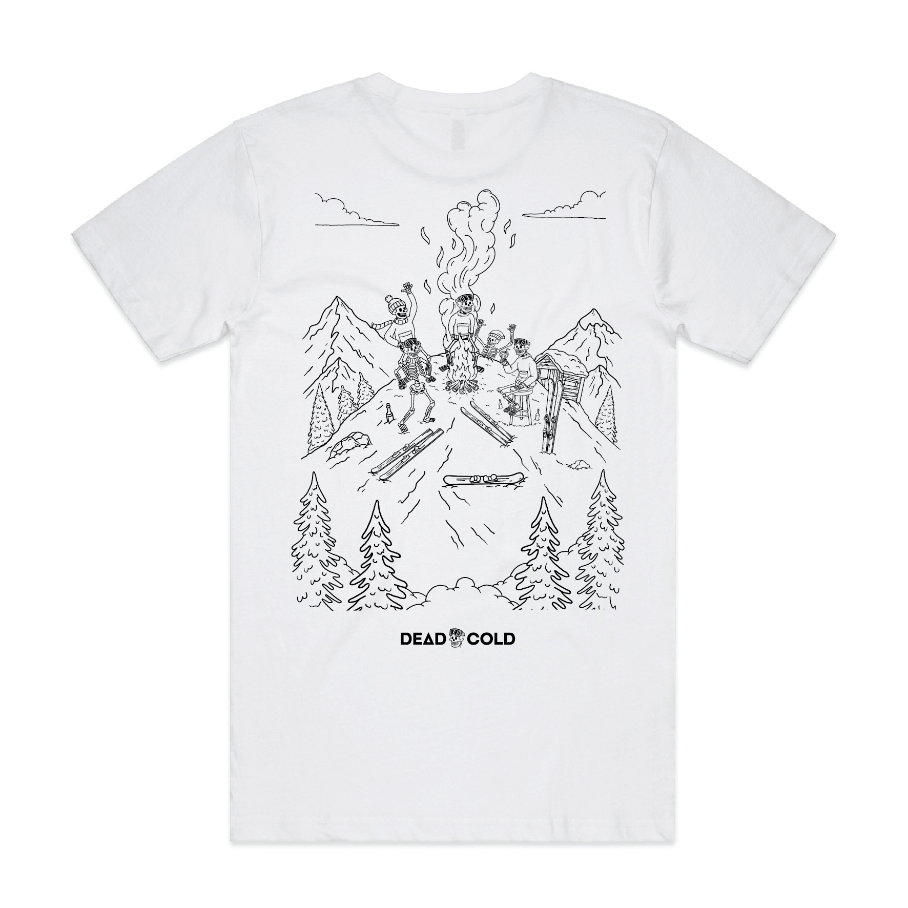 DeadCold Piste Party Tee – White