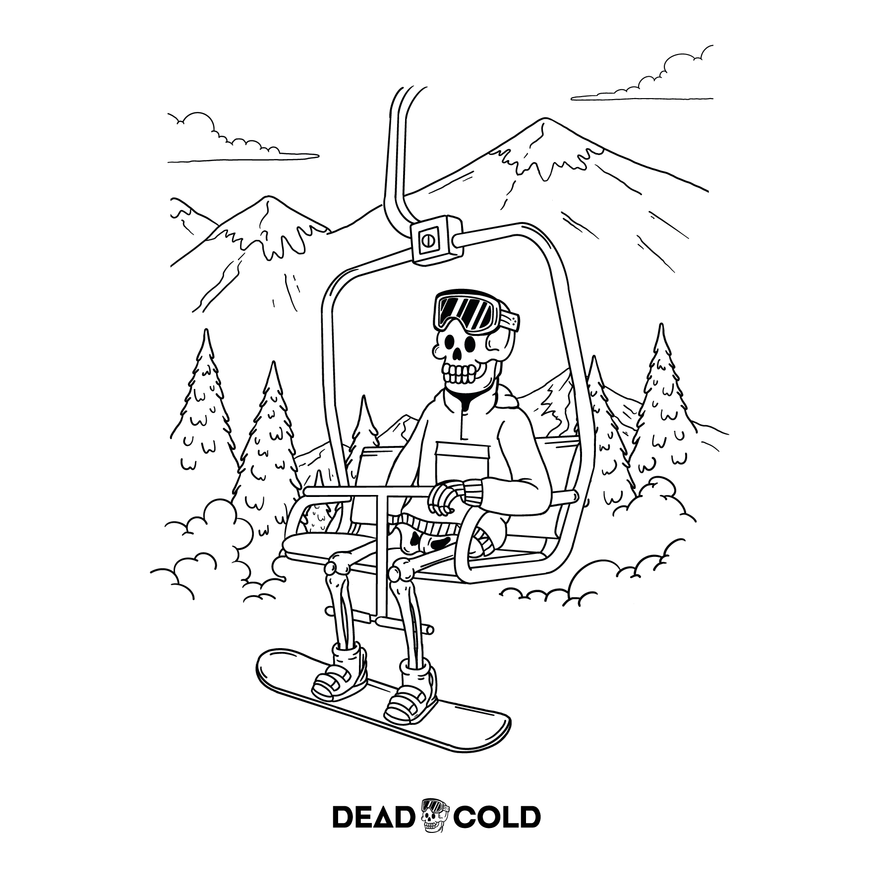 DeadCold First Chair - Boarders Sweater – Black