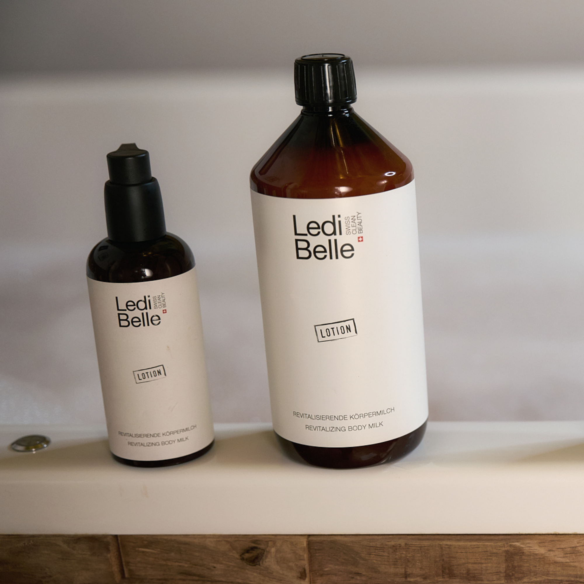 Ledi Belle kūno pienelis, 1000ml - papildymas