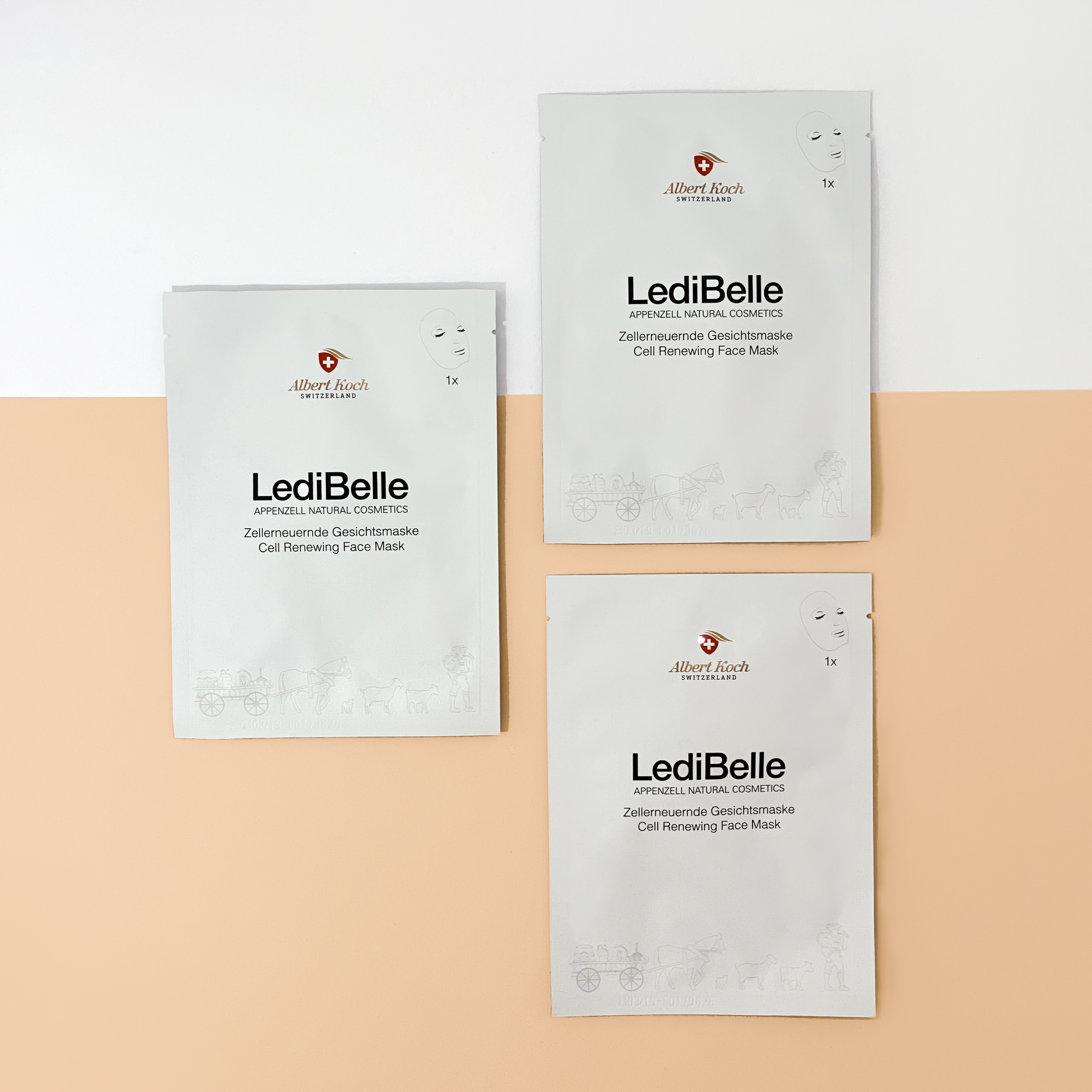 LediBelle bioceliuliozinė kaukė, 1 vnt