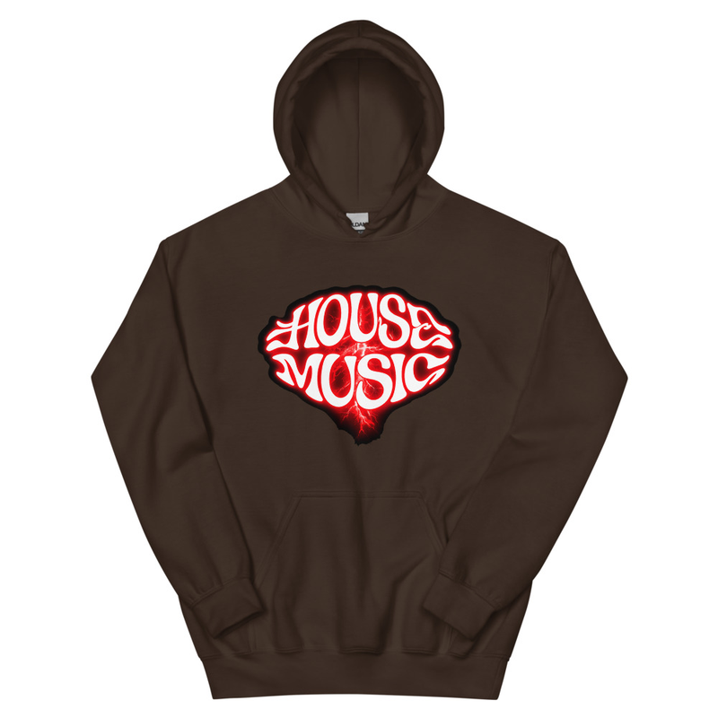 Unisex House Music Red Electric Hoodie