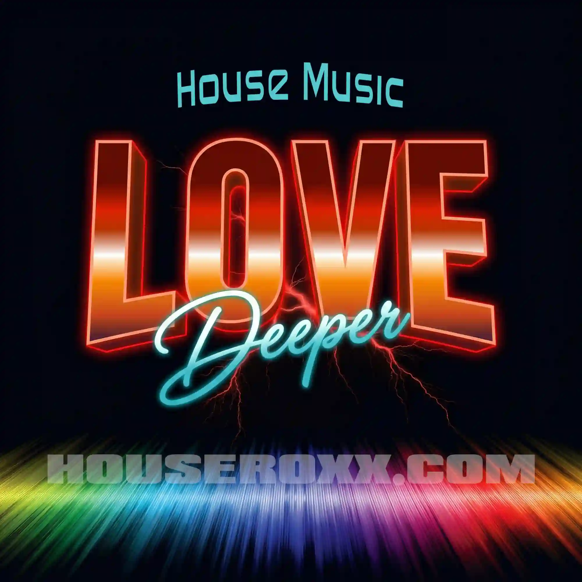 House Music Love Deeper Digital Art Print