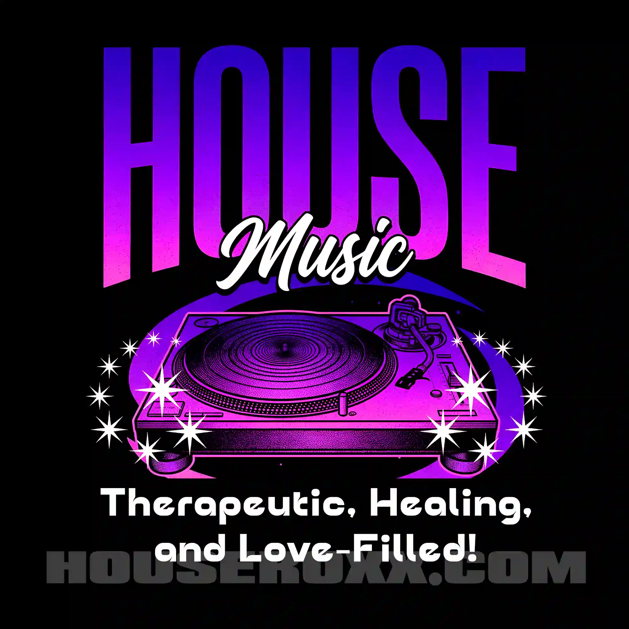 House Music Therapy Digital Art Print